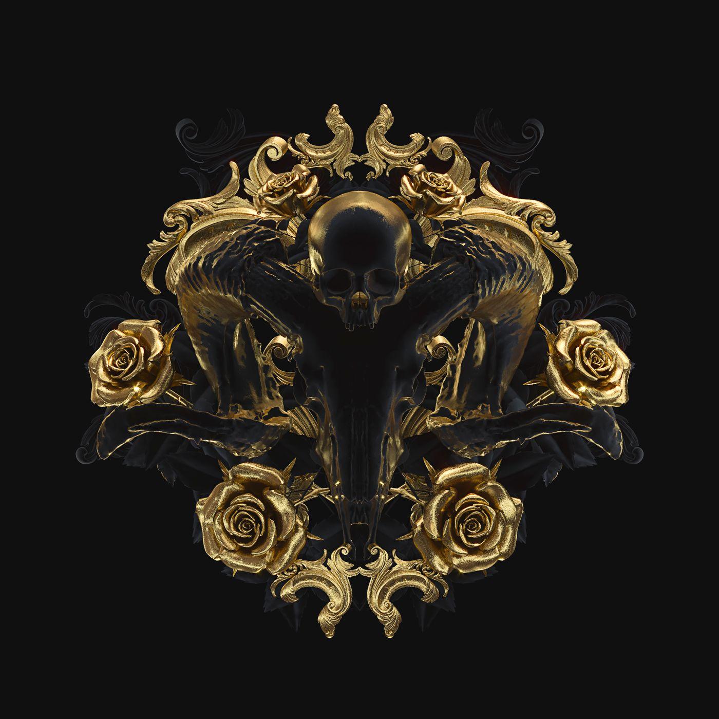 Gold Skull Wallpapers Top Free Gold Skull Backgrounds WallpaperAccess