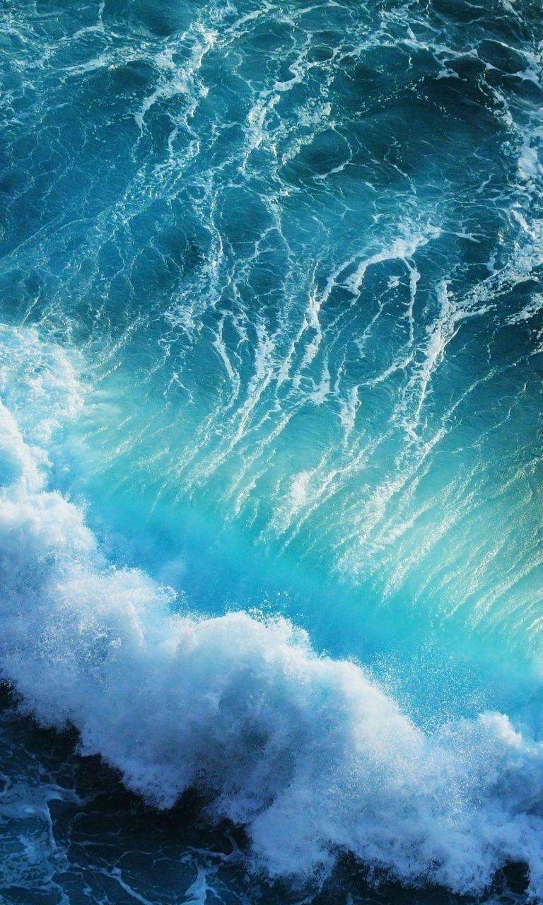 Blue Ocean Wave Wallpapers Top Free Blue Ocean Wave Backgrounds