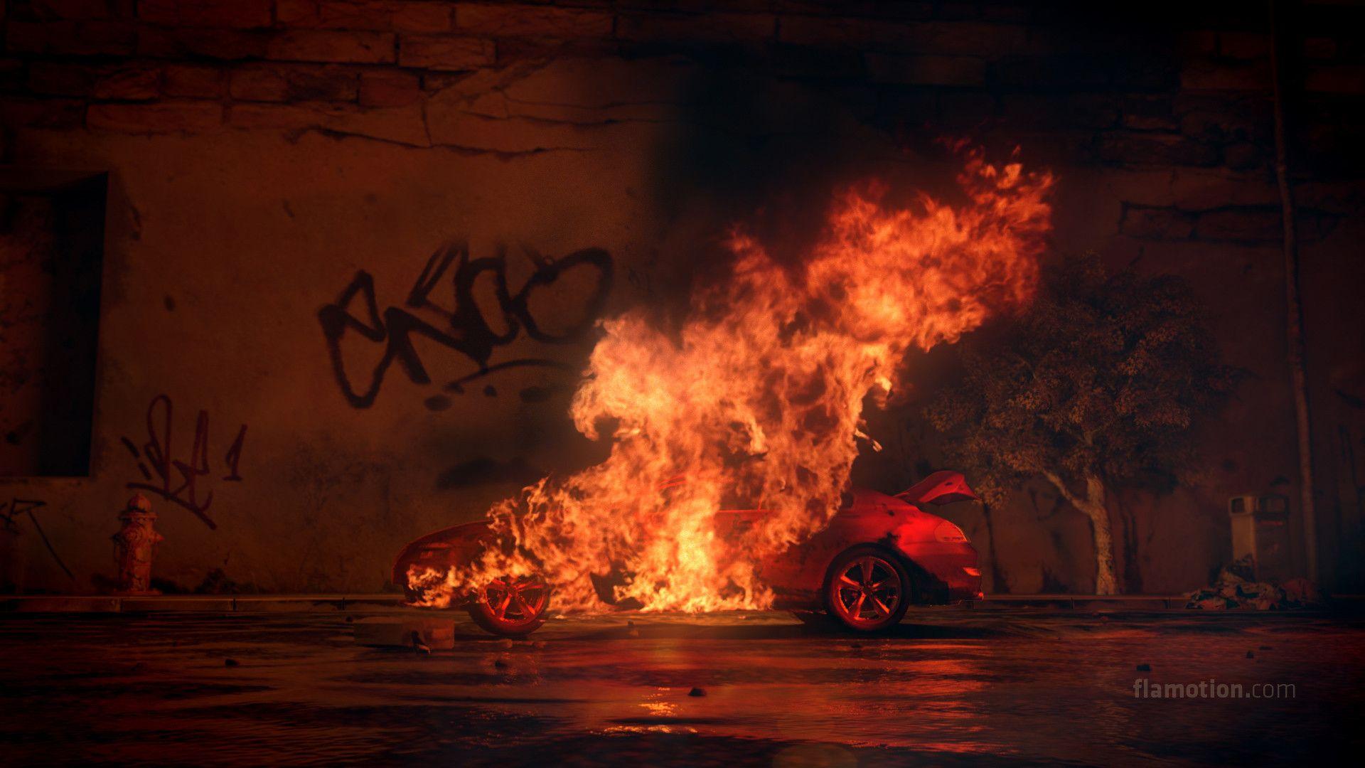 Burning Car Wallpapers Top Free Burning Car Backgrounds WallpaperAccess