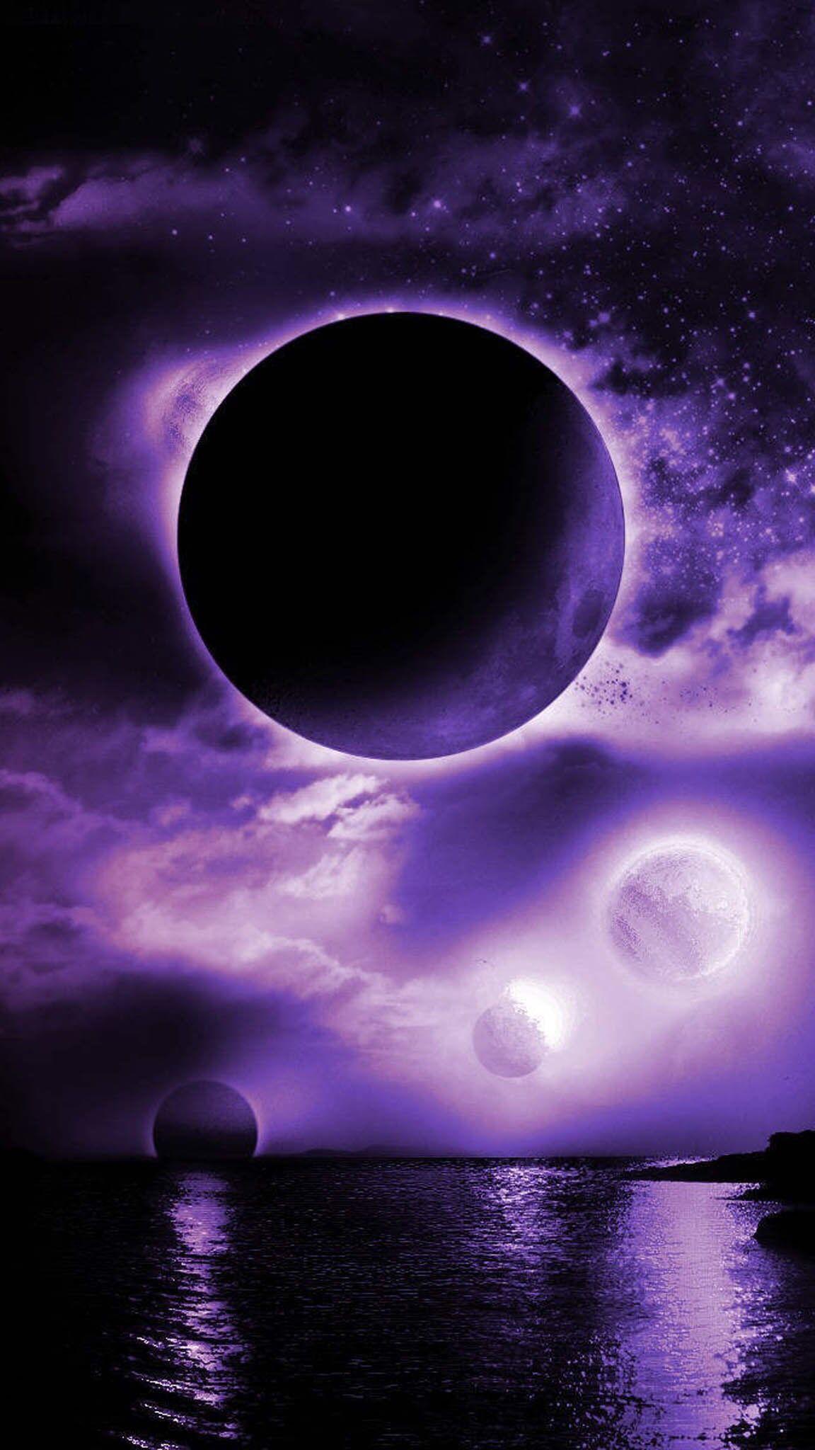 Beautiful Purple Moon Wallpapers Top Free Beautiful Purple Moon