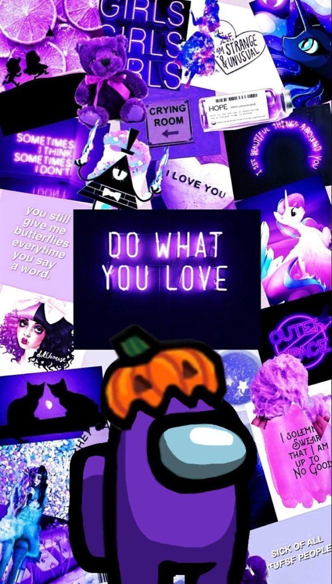 Among Us Purple Wallpapers Top Free Among Us Purple Backgrounds