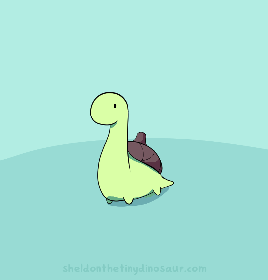 Dinosaur Cute Cartoon Green Wallpaper