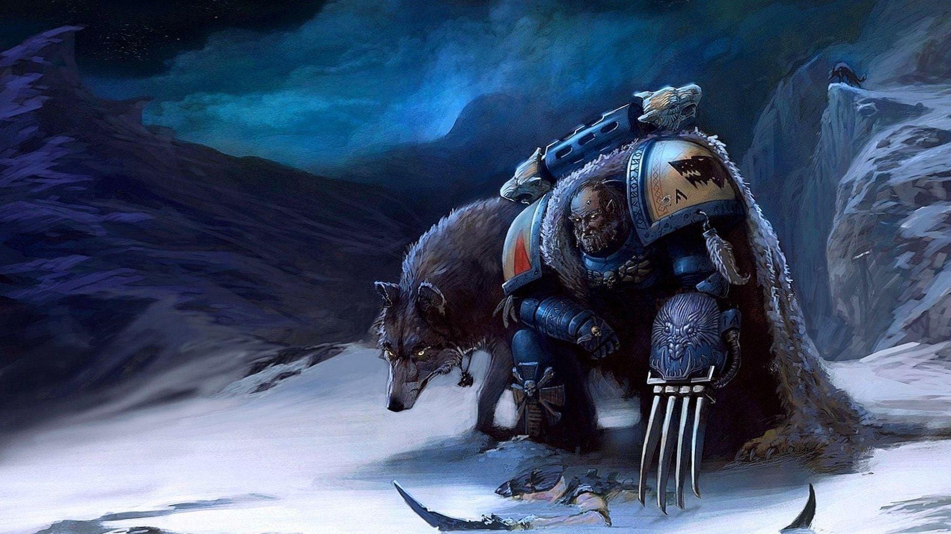Space Wolf Wallpapers Top Free Space Wolf Backgrounds WallpaperAccess