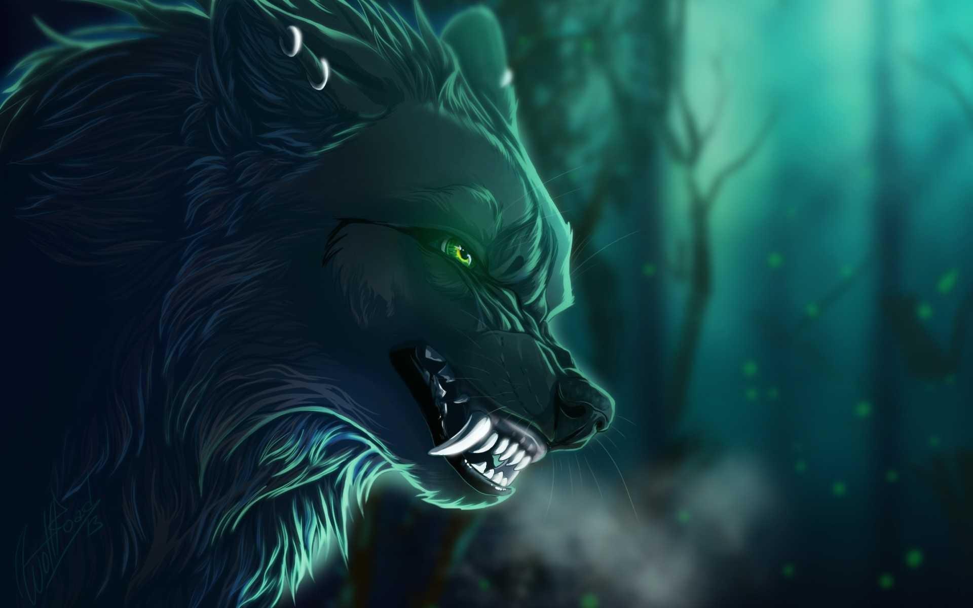 Cool Green Wolf Wallpapers Top Free Cool Green Wolf Backgrounds