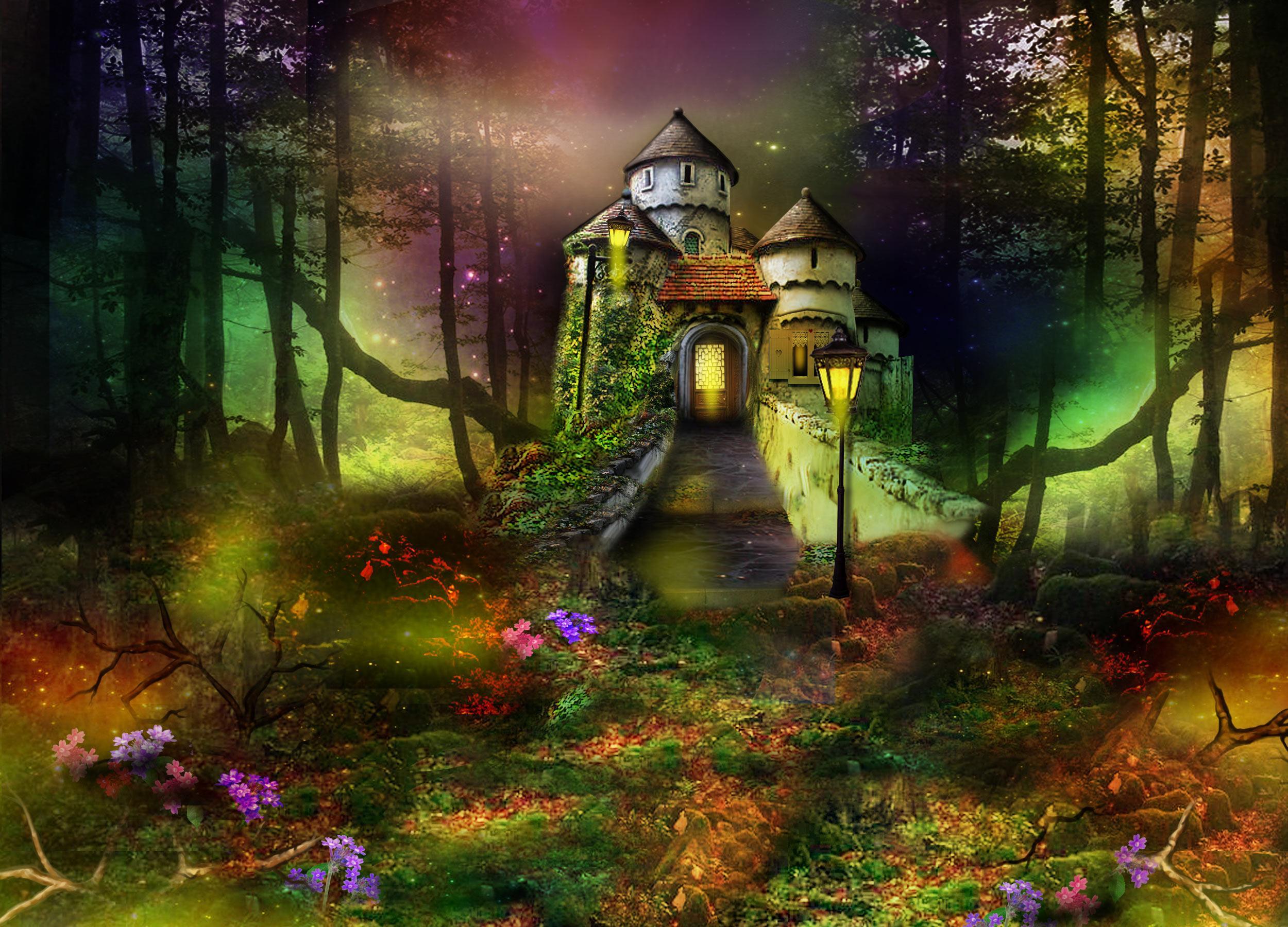 Forest Castle Wallpapers Top Free Forest Castle Backgrounds WallpaperAccess