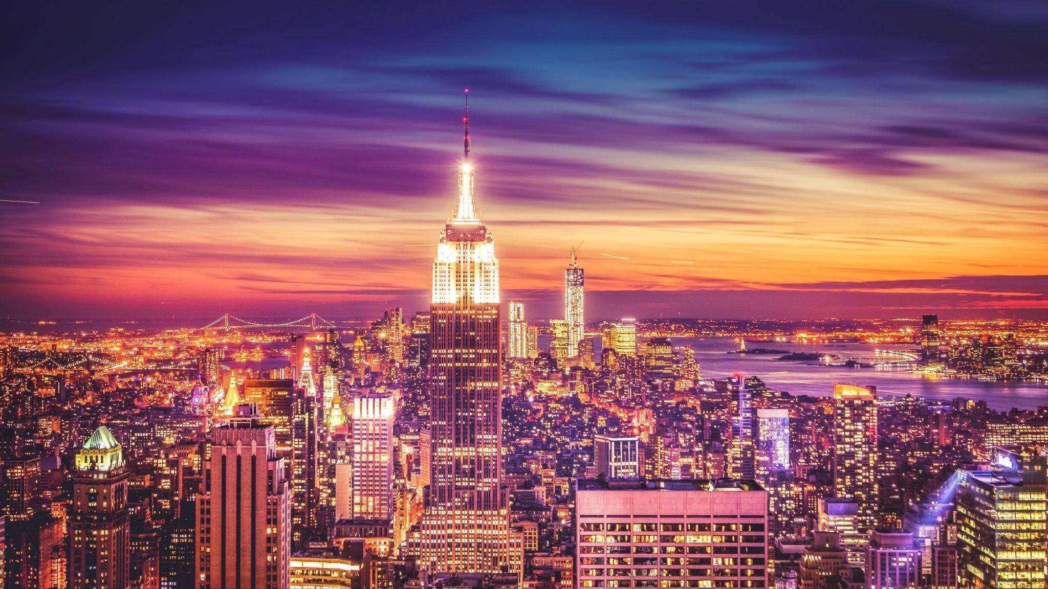 New York City Sunset Wallpapers Top Free New York City Sunset