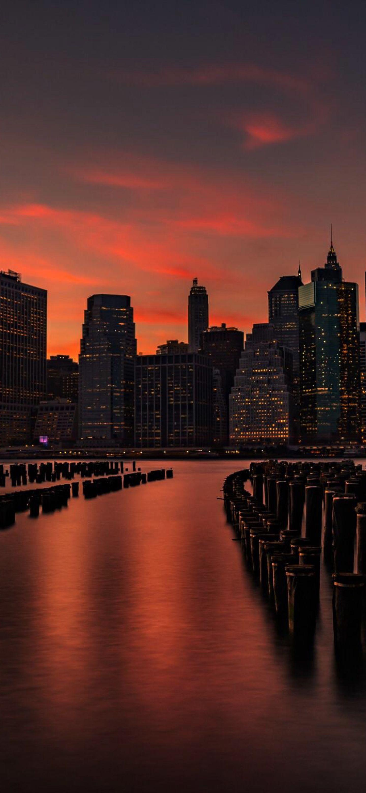 New York City Sunset Wallpapers Top Free New York City Sunset