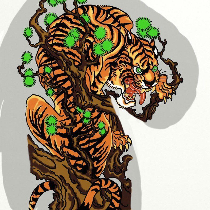 Japanese Tiger Art Wallpapers Top Free Japanese Tiger Art Backgrounds