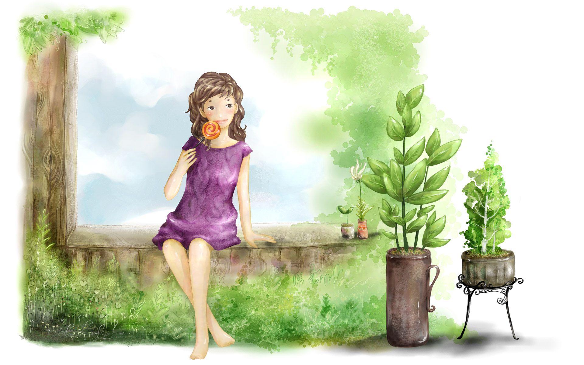 Little Girl Cartoon Wallpapers Top Free Little Girl Cartoon