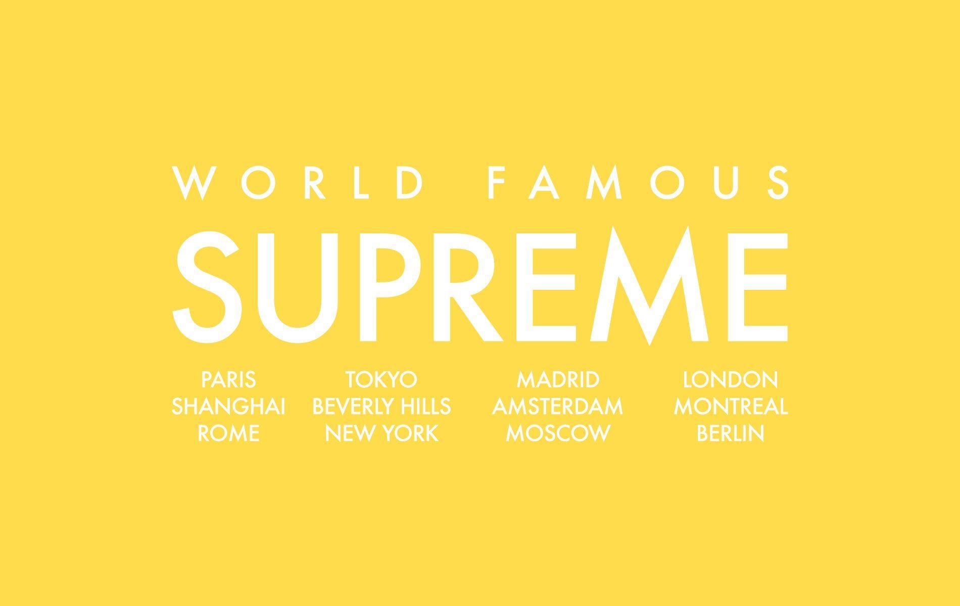 Yellow Supreme Wallpapers Top Free Yellow Supreme Backgrounds