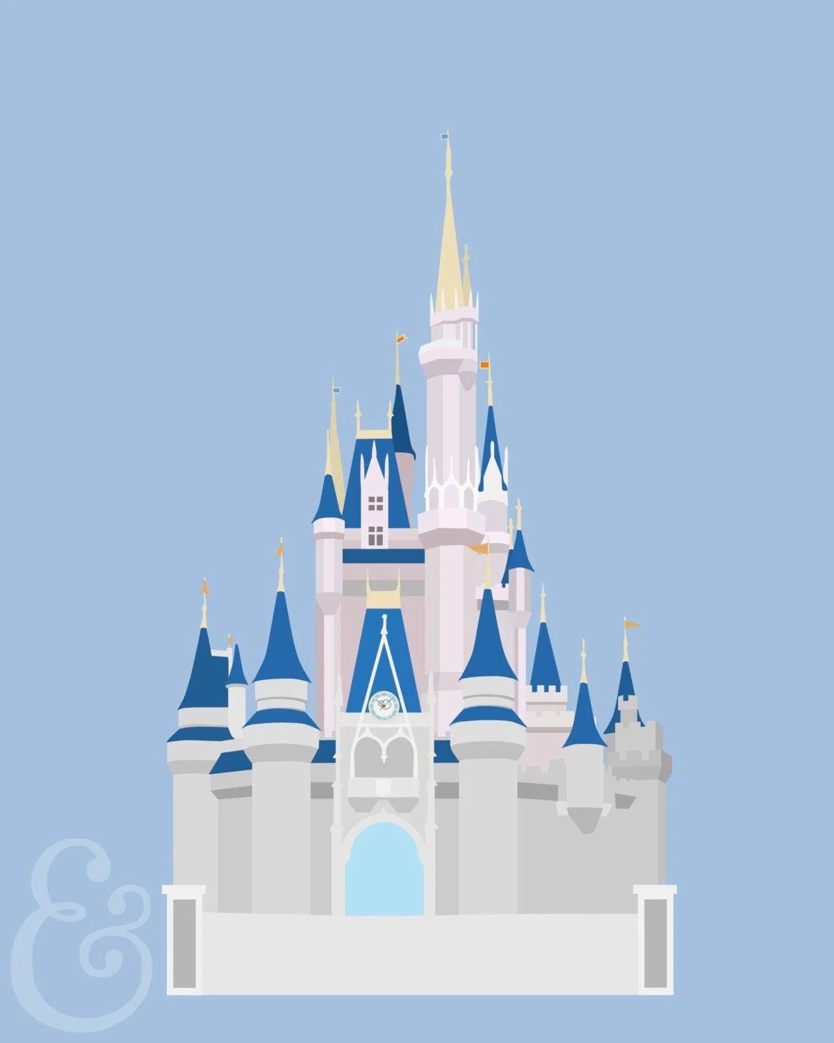 Minimalist Disney Castle Wallpapers Top Free Minimalist Disney Castle