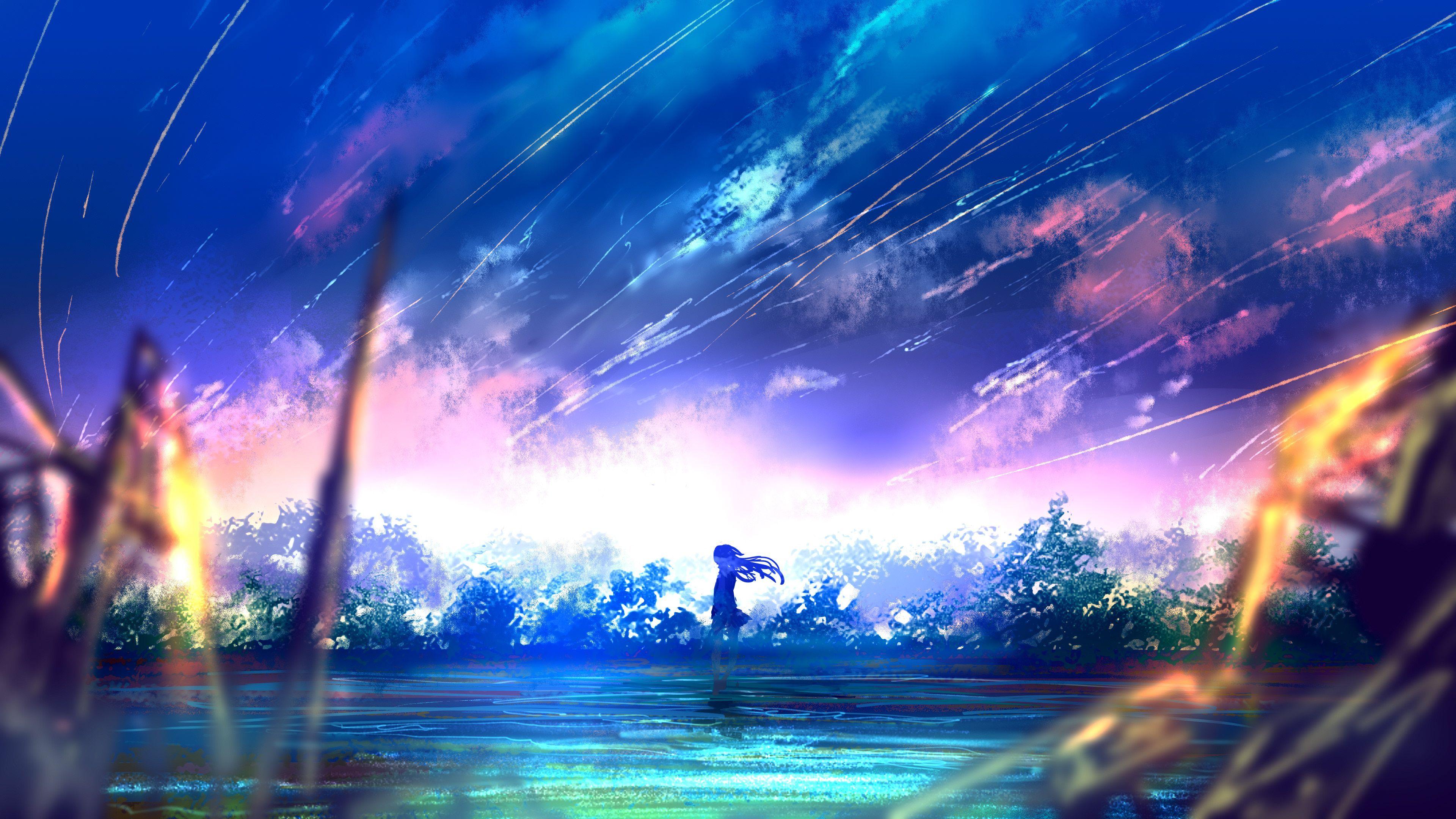 4K Anime Landscape Wallpapers Top Free 4K Anime Landscape Backgrounds