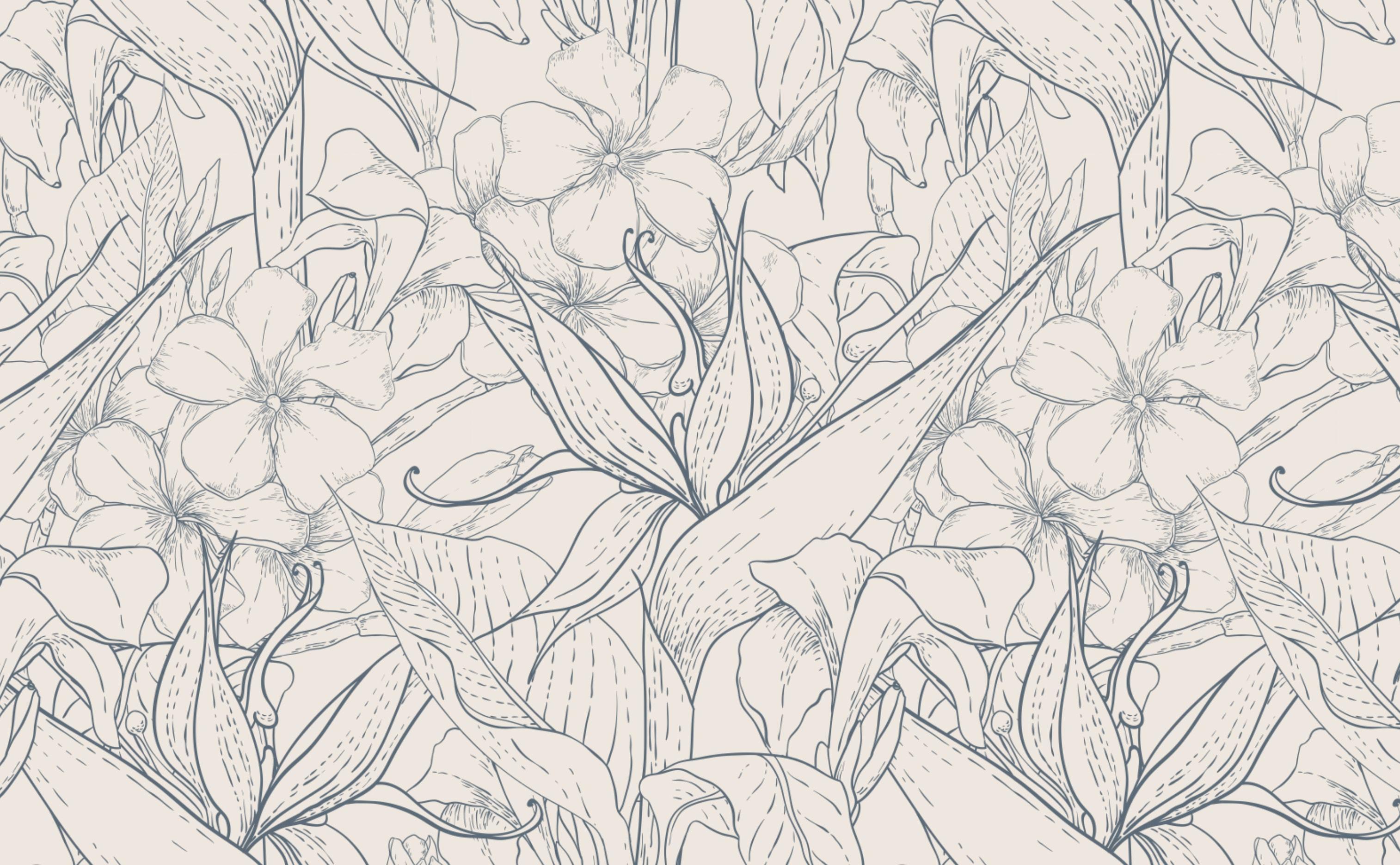 Black and White Floral Vintage Wallpapers Top Free Black and White