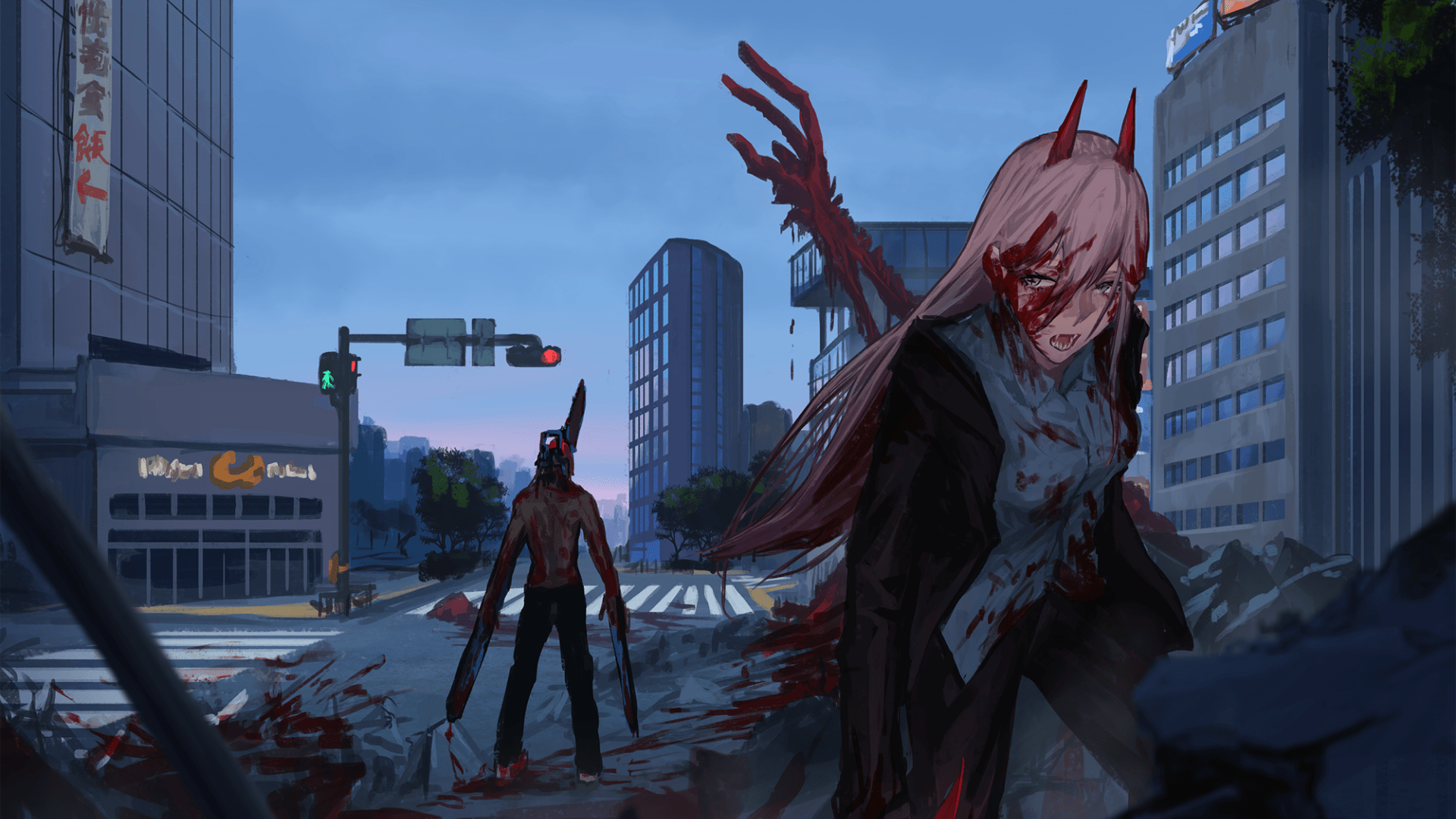 Chainsaw Man Fondo De Pantalla Hd Fondo De Escritorio 2426x2006 Gambaran