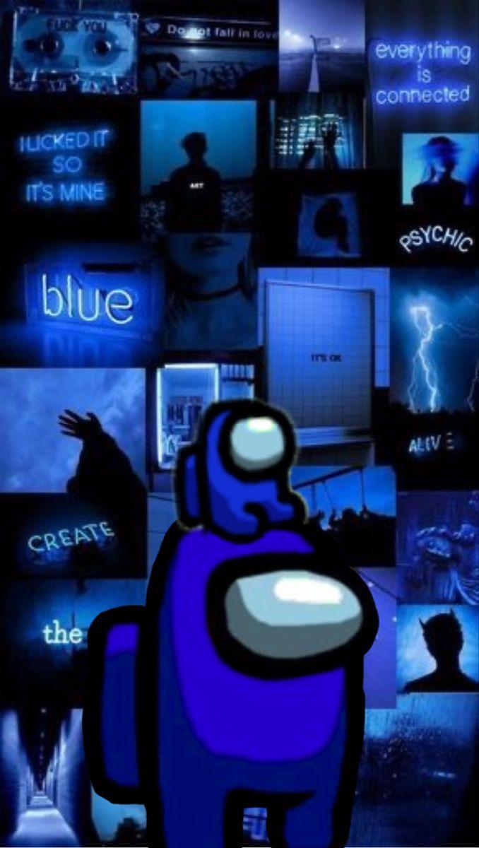 Blue Among Us Wallpapers Top Free Blue Among Us Backgrounds