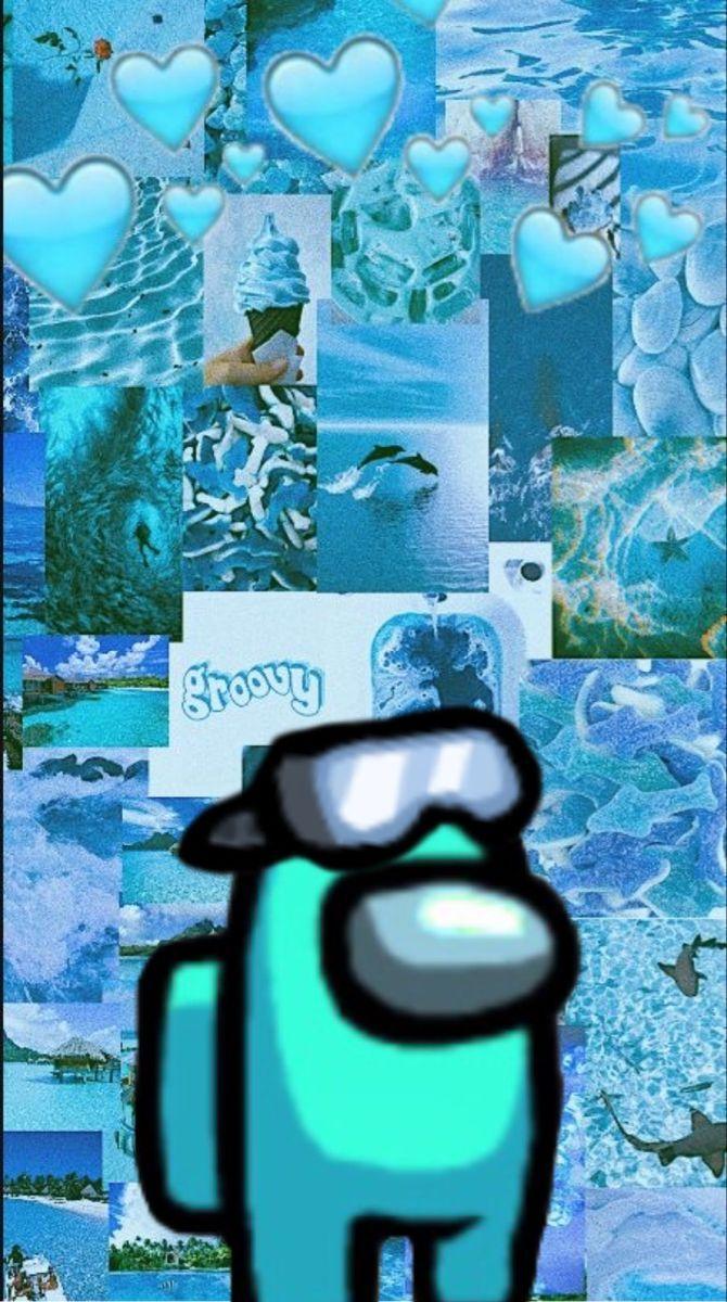 Blue Among Us Wallpapers Top Free Blue Among Us Backgrounds