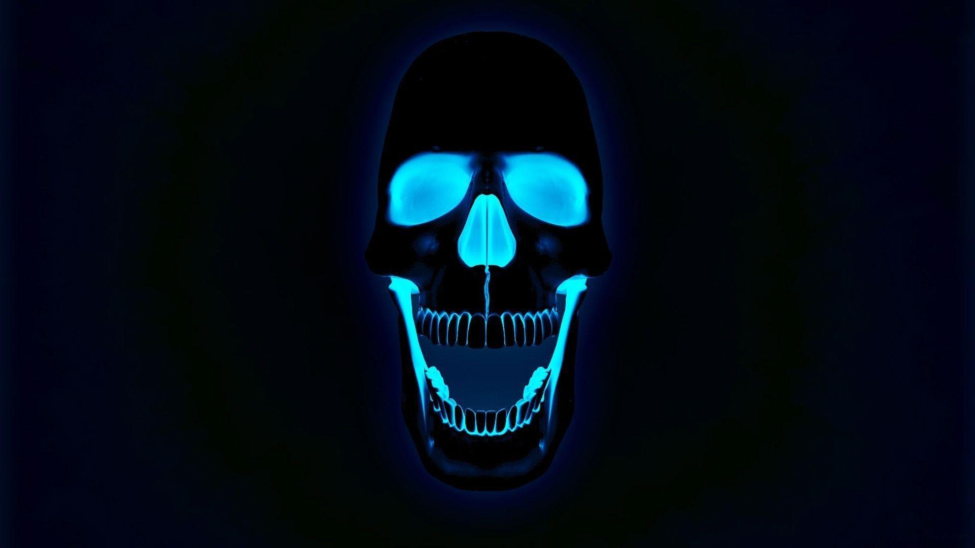 Cool Blue Skull Wallpapers Top Free Cool Blue Skull Backgrounds WallpaperAccess