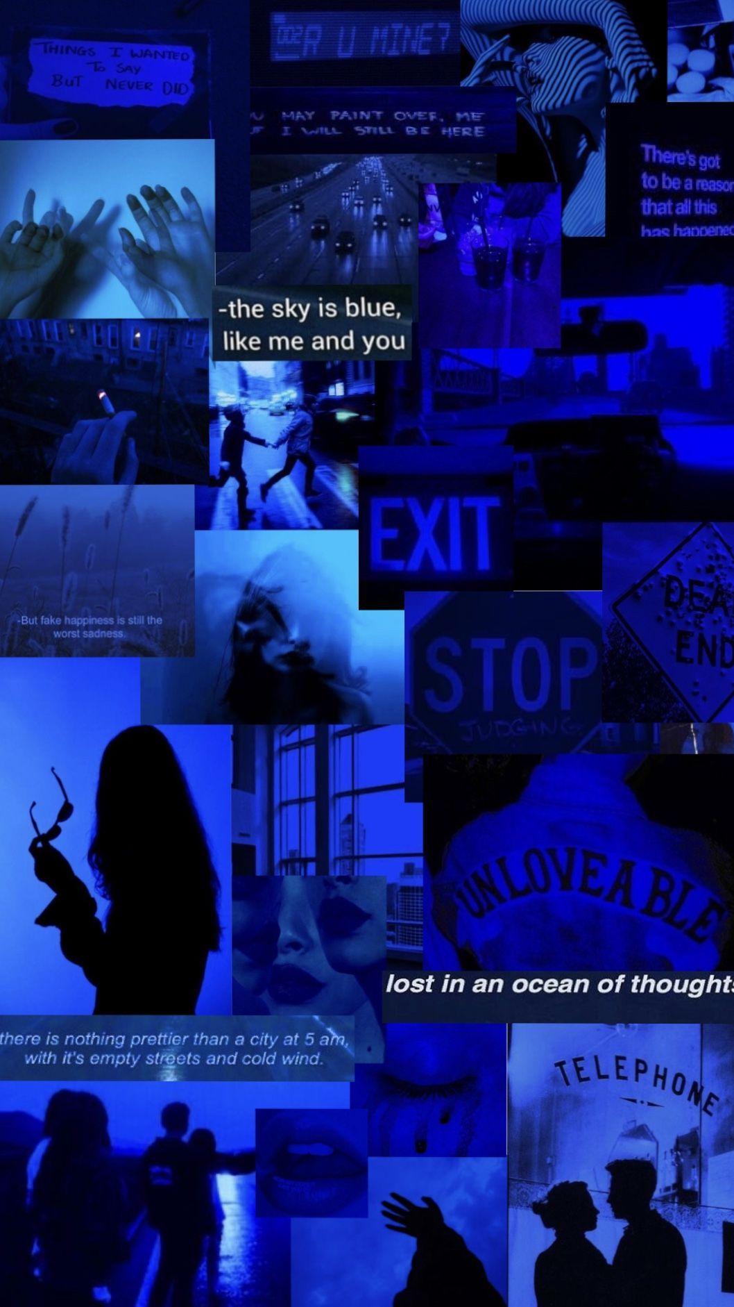 Aesthetic Blue Sad Wallpapers Top Free Aesthetic Blue Sad Backgrounds