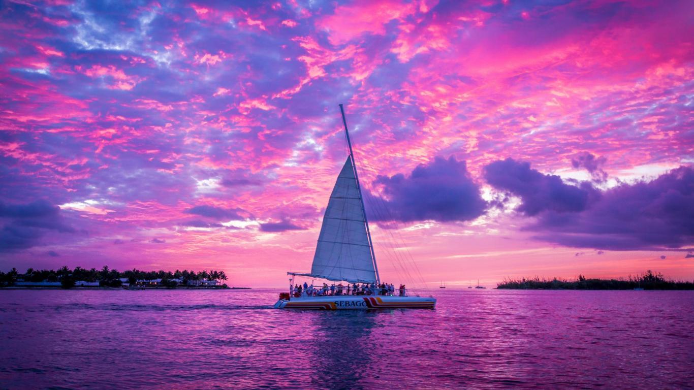 Blue Pink Sunset Wallpapers Top Free Blue Pink Sunset Backgrounds WallpaperAccess