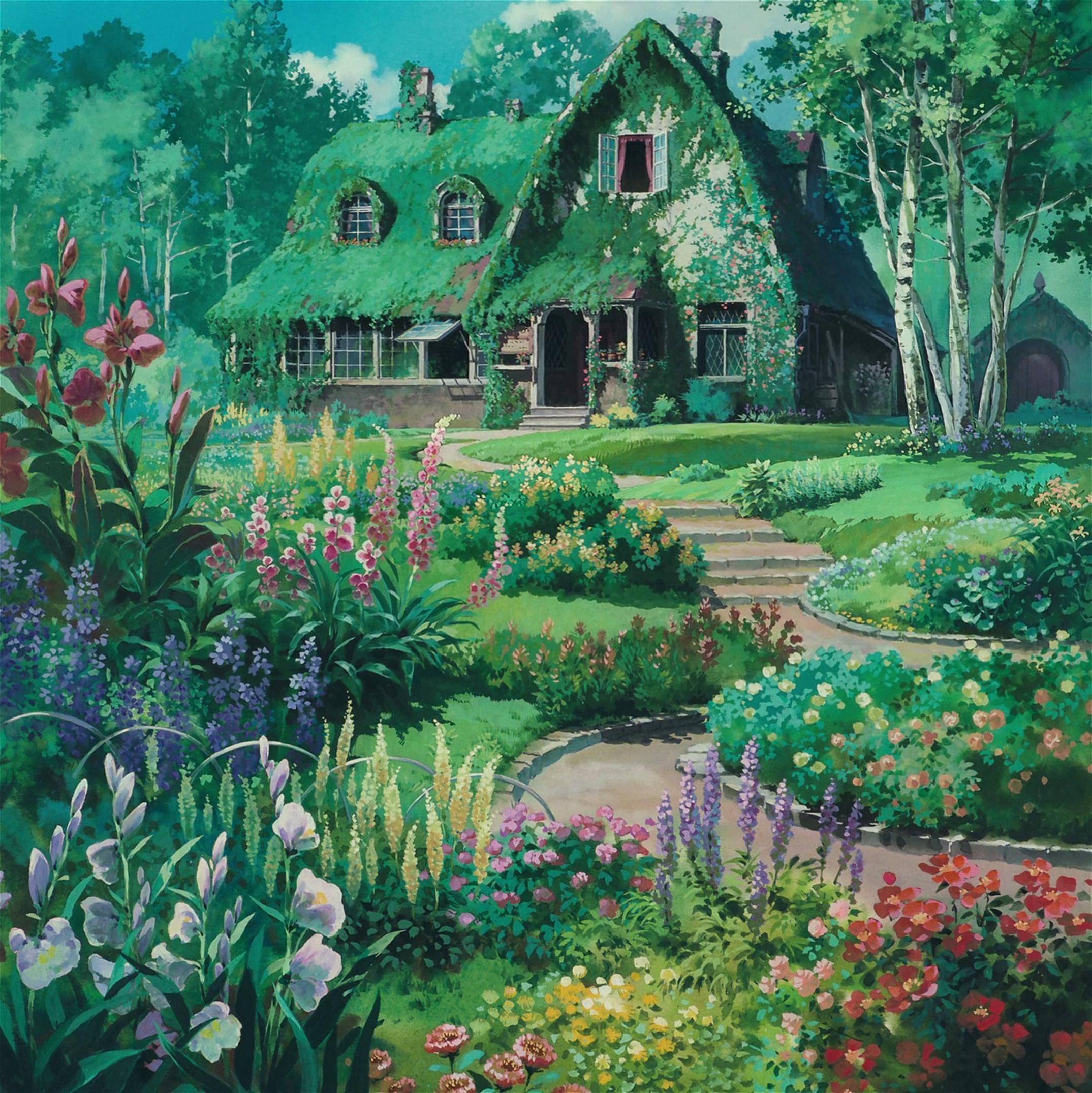 Studio Ghibli Garden Scenery Wallpapers Top Free Studio Ghibli Garden