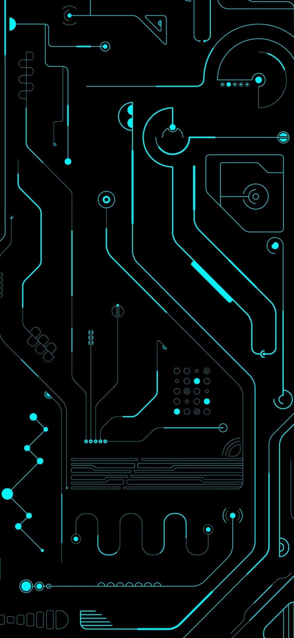 Circuit Wallpaper Phone 3C8