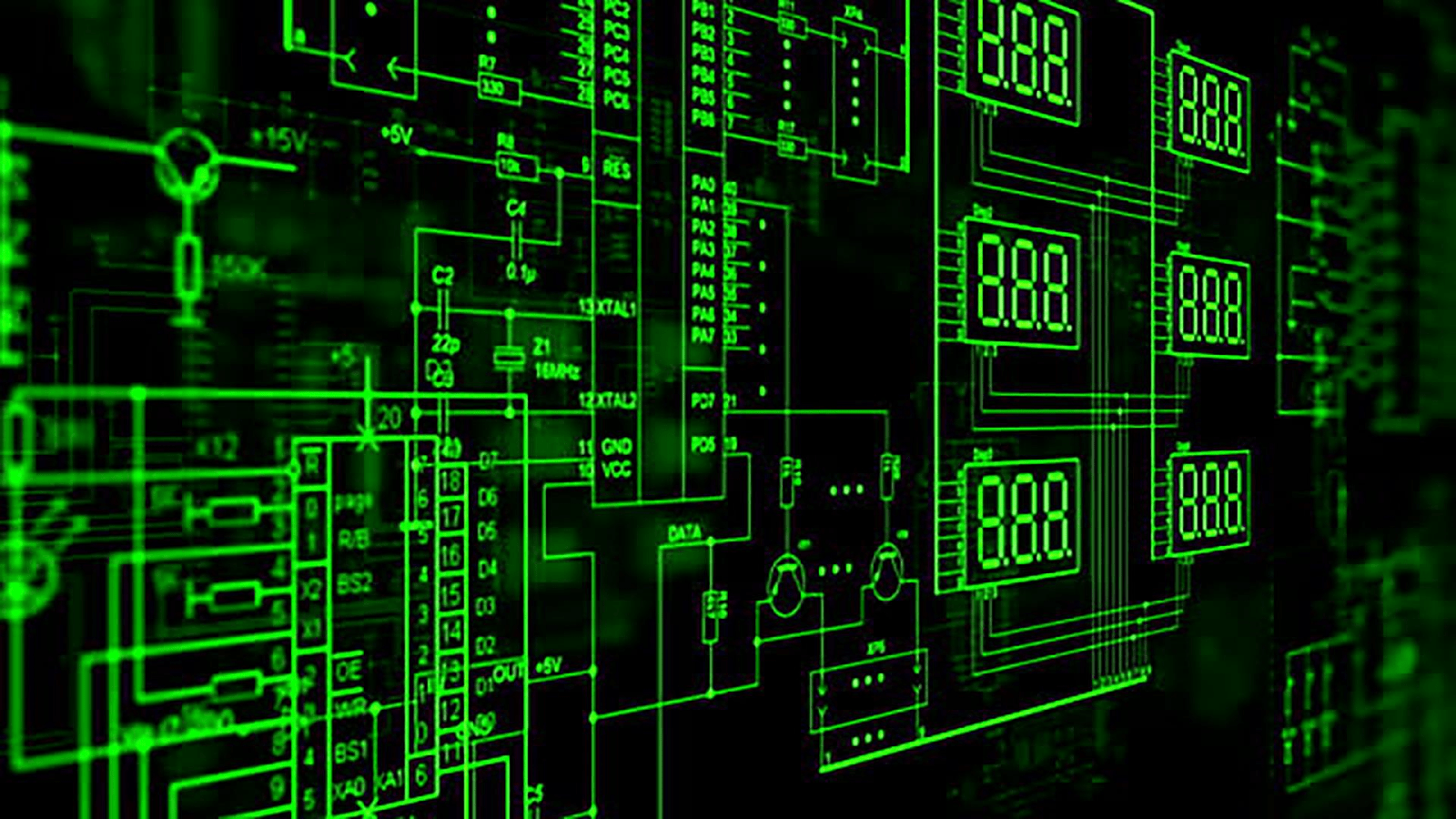 Green Circuit Wallpapers Top Free Green Circuit Backgrounds