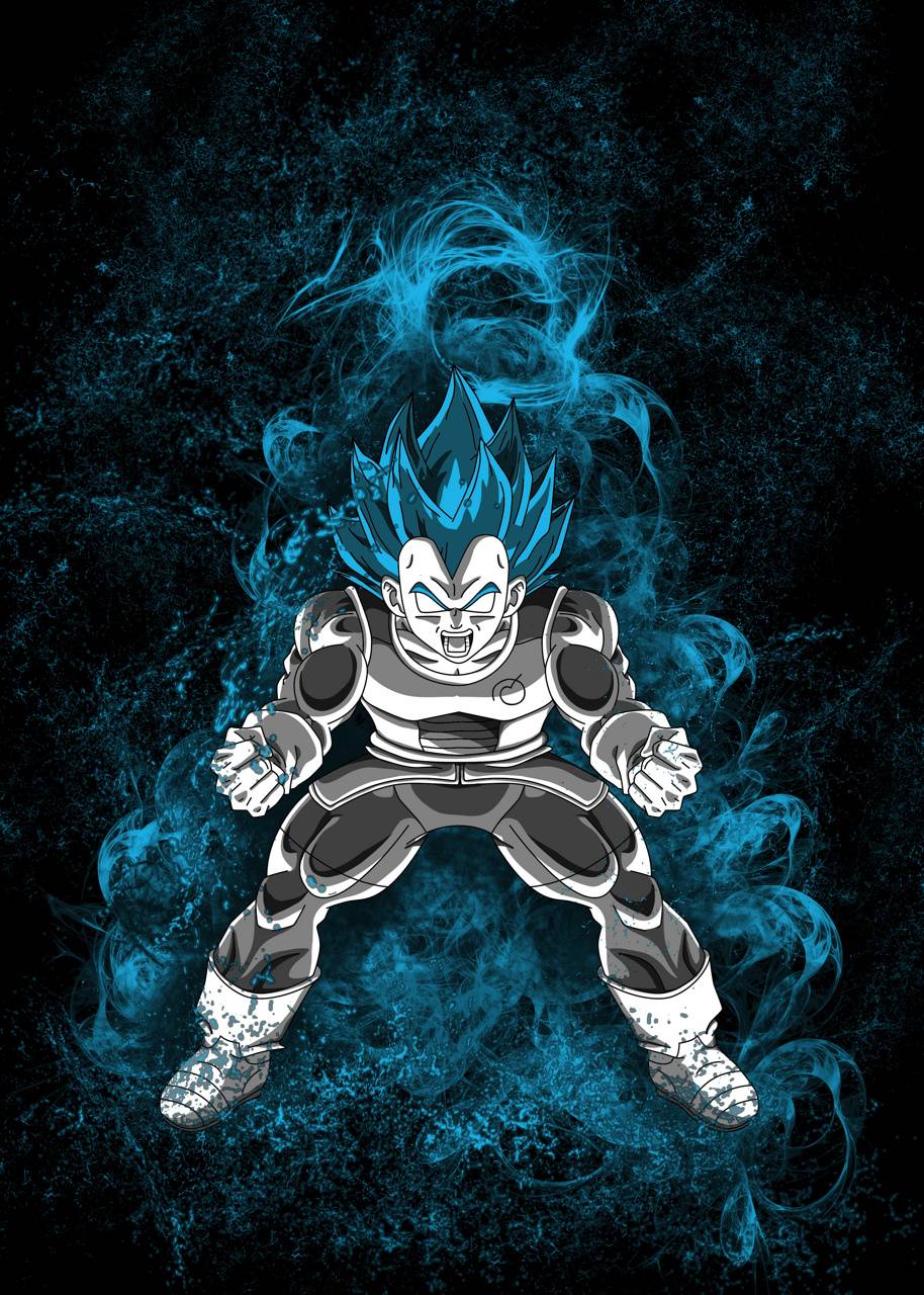 Royal Blue Vegeta Wallpaper