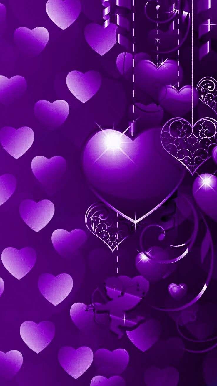 Purple Love Wallpapers Top Free Purple Love Backgrounds WallpaperAccess