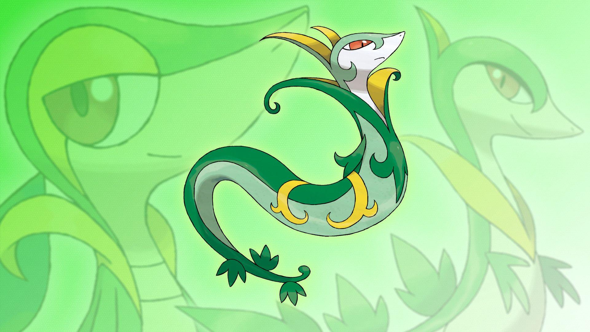 Snivy Evolution Wallpaper
