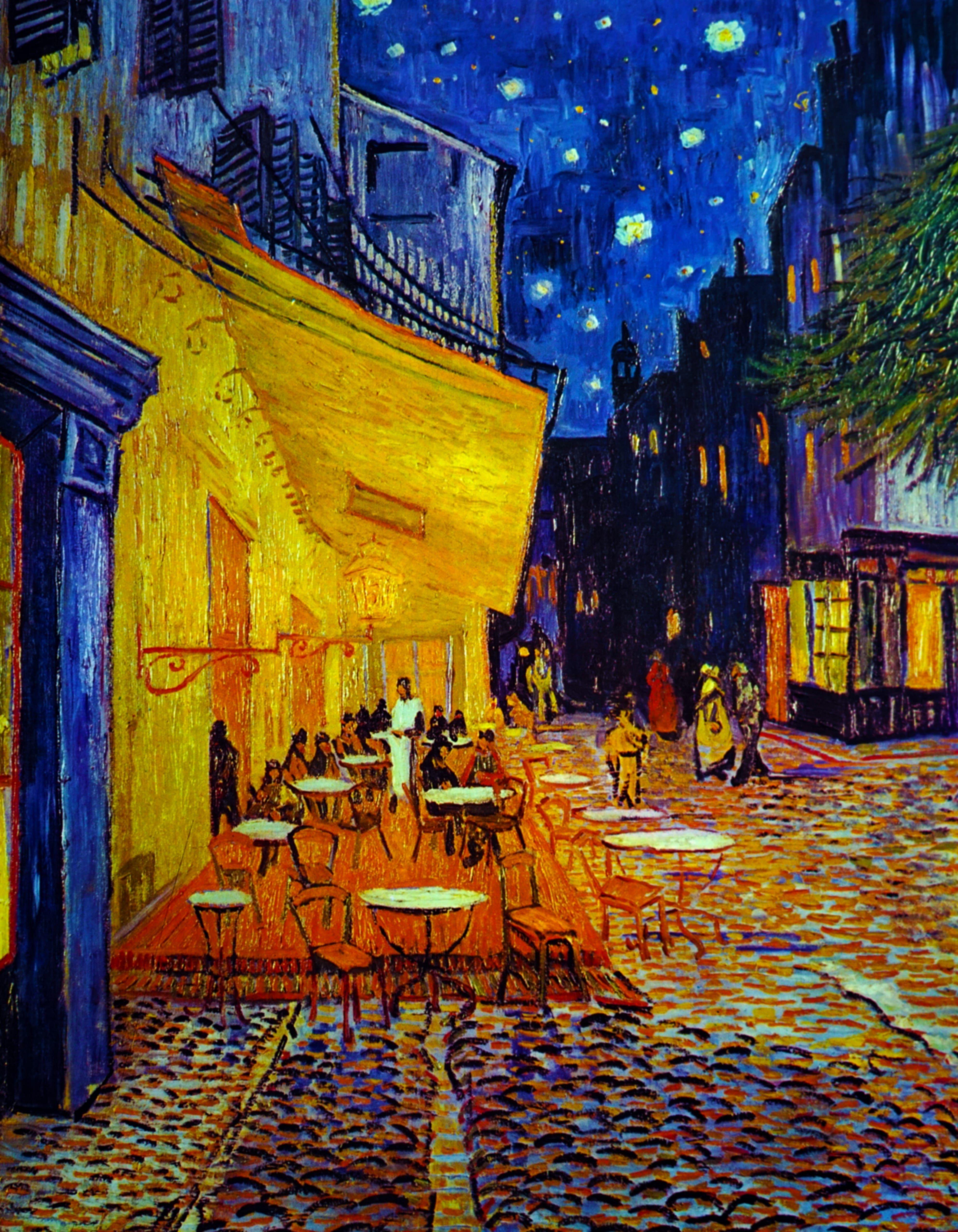 Cafe Terrace At Night Wallpapers Top Free Cafe Terrace At Night