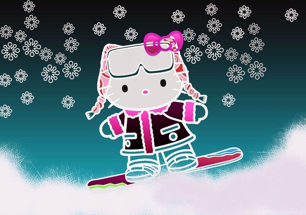 Hello Kitty Winter Wallpapers Top Free Hello Kitty Winter Backgrounds