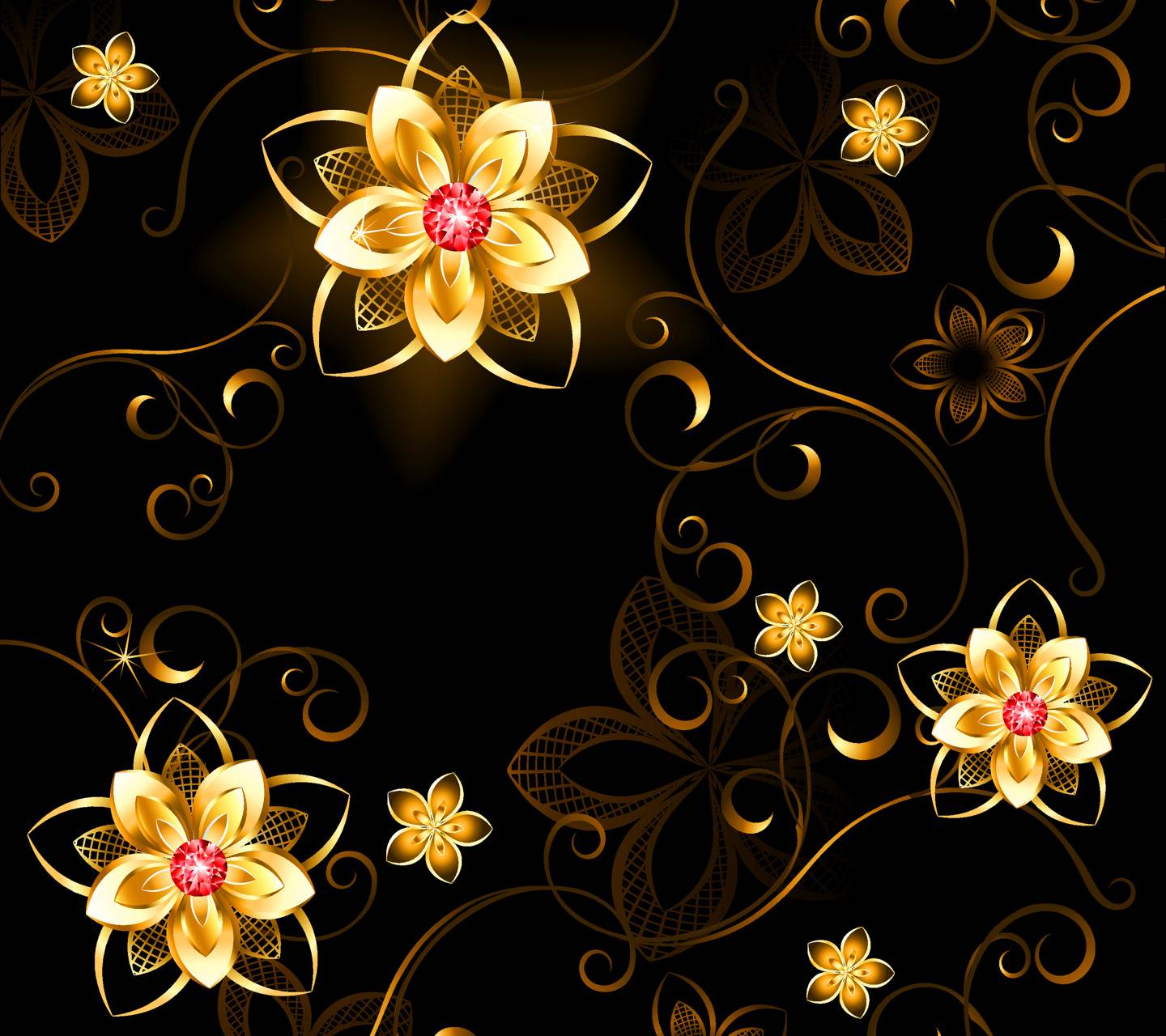 Golden Flower Wallpapers Top Free Golden Flower Backgrounds