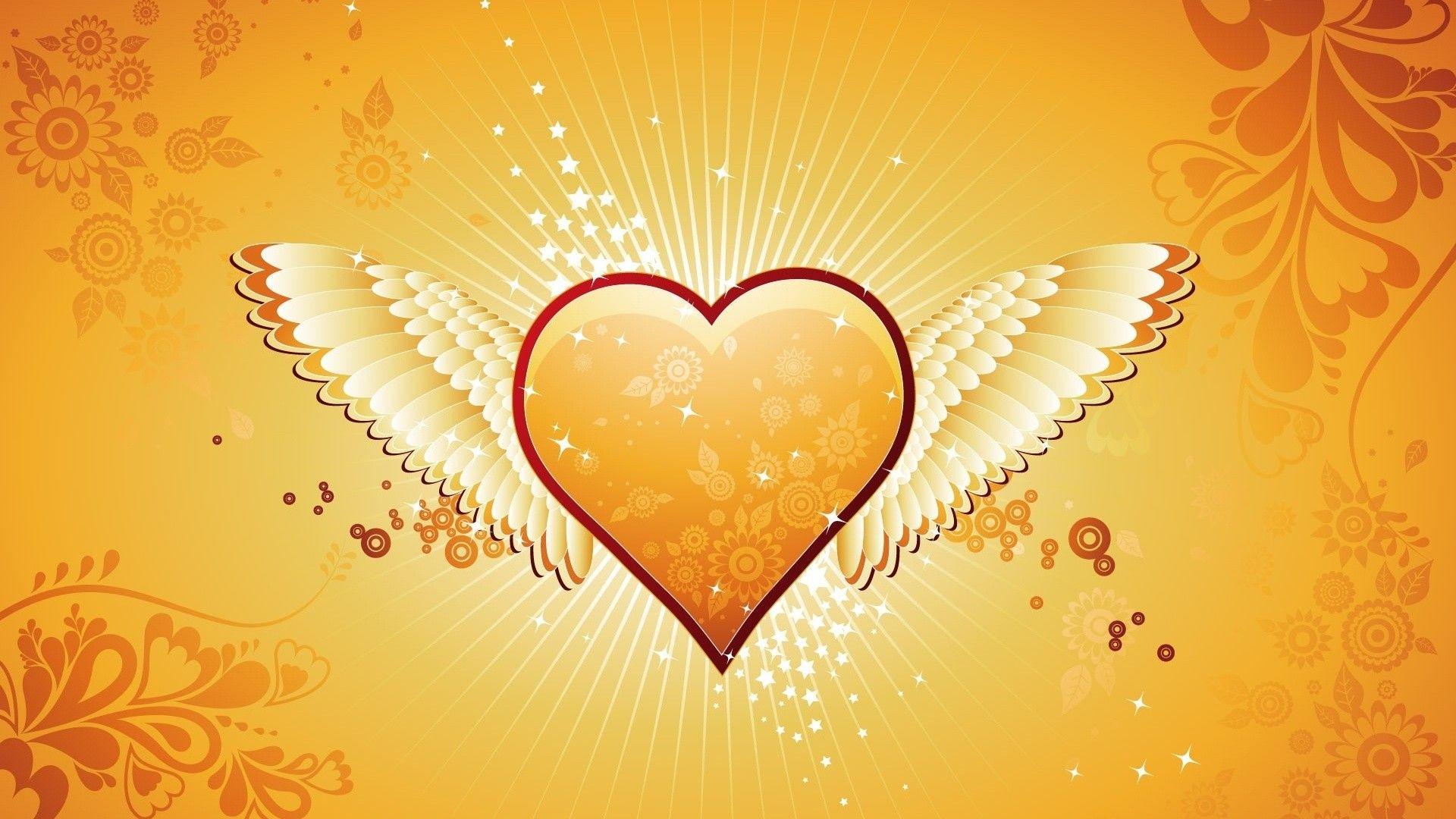 Orange Heart Wallpapers Top Free Orange Heart Backgrounds