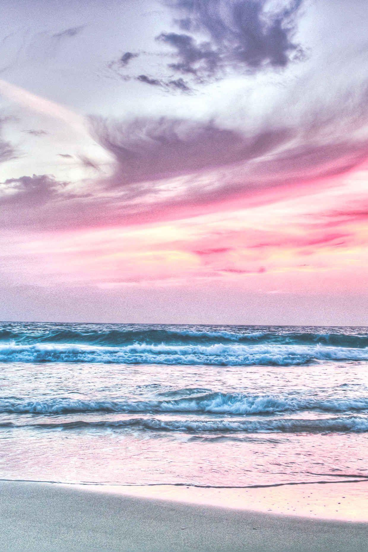 Pink Beach Aesthetic Wallpapers Top Free Pink Beach Aesthetic