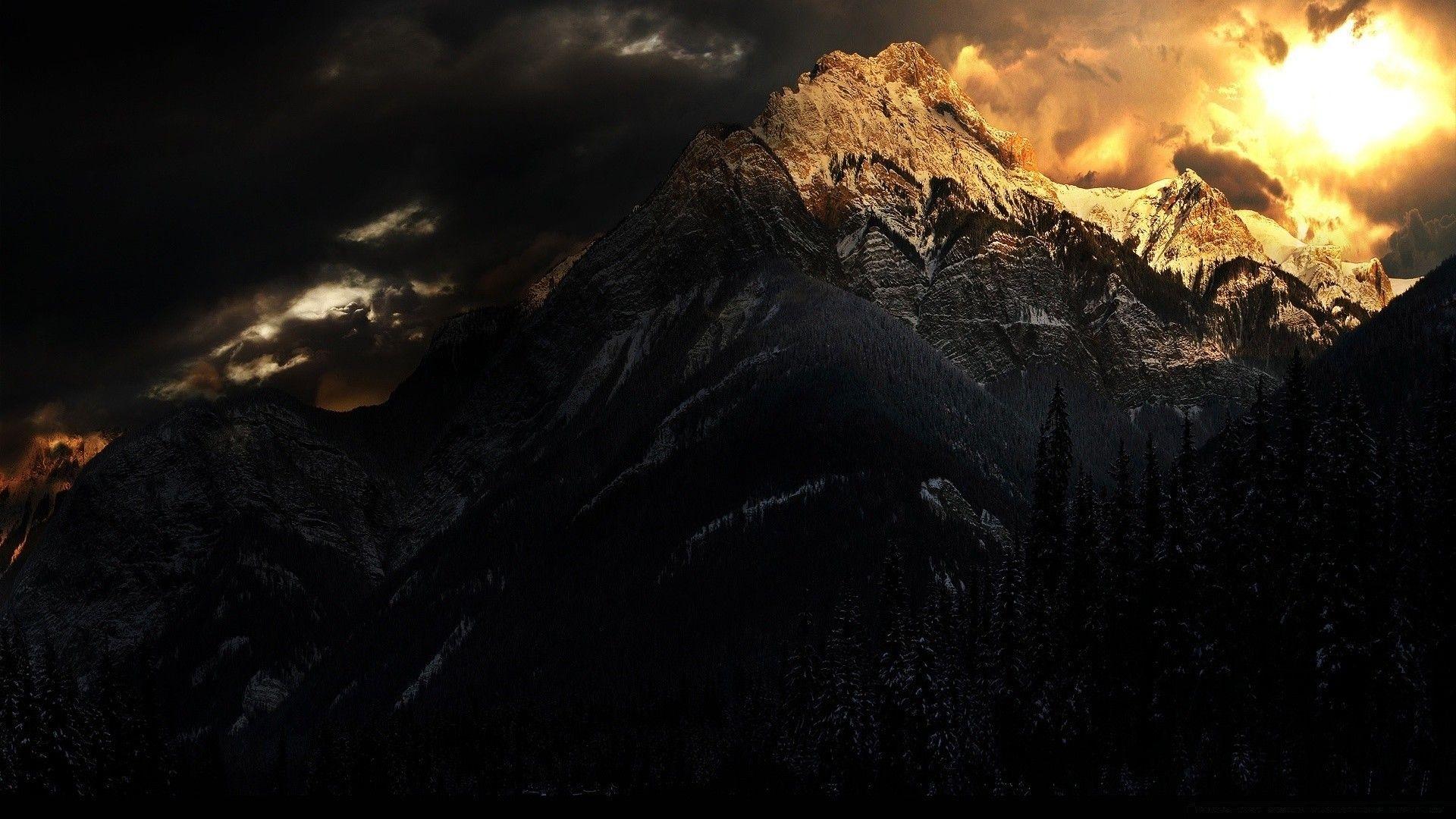 Dark HD Mountain Wallpapers Top Free Dark HD Mountain Backgrounds