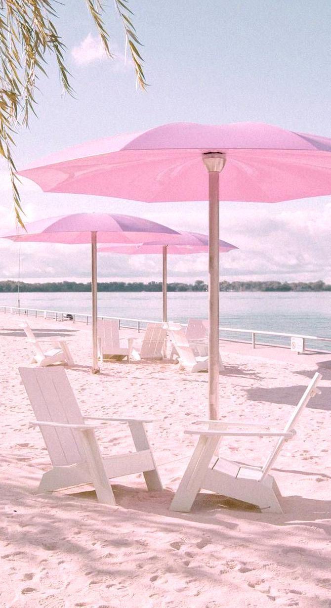 Pink Beach Aesthetic Wallpapers Top Free Pink Beach Aesthetic