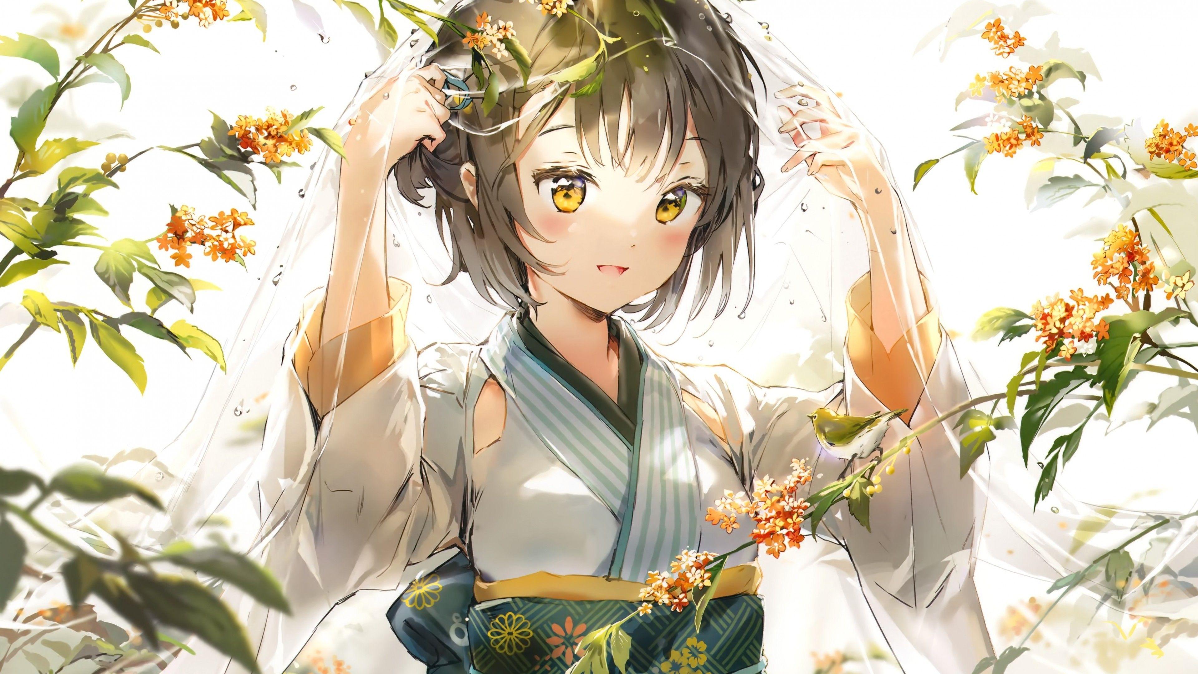 Orange Anime Girl Wallpapers Top Free Orange Anime Girl Backgrounds