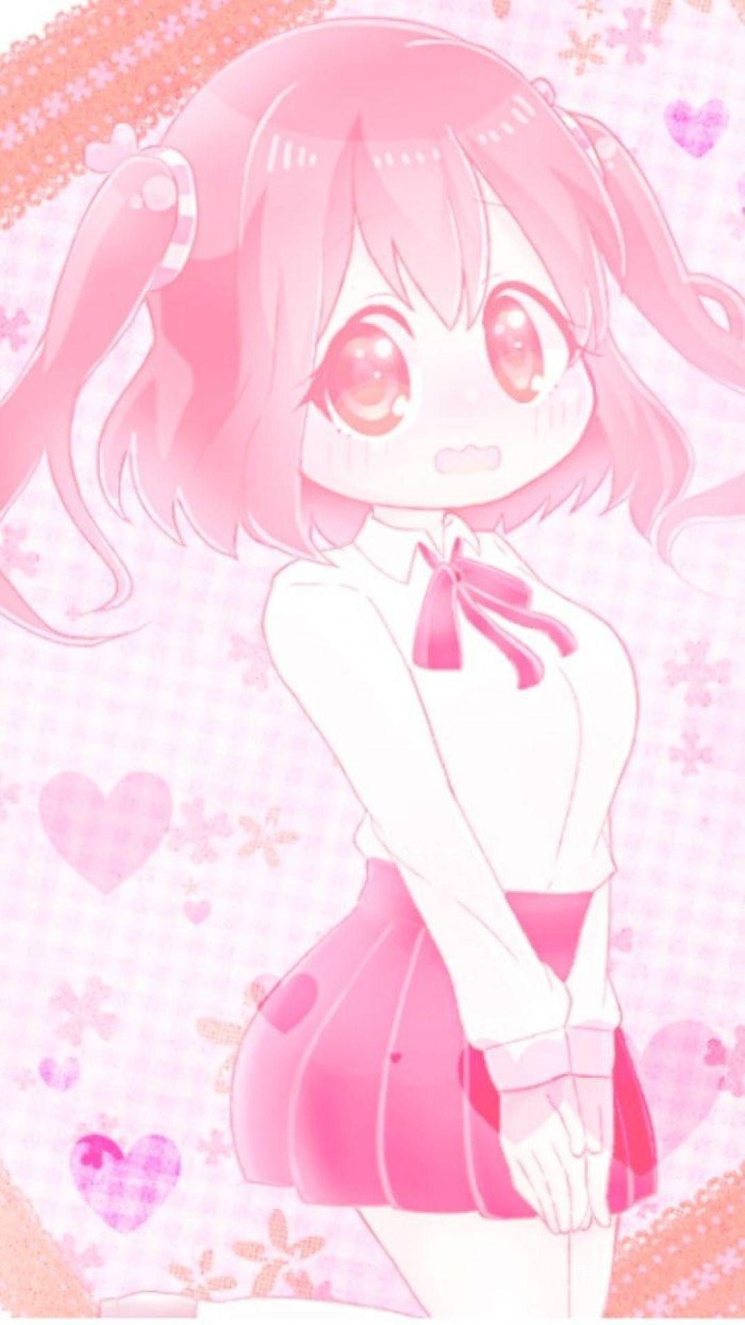 Kawaii Pink Anime Wallpapers Top Free Kawaii Pink Anime Backgrounds WallpaperAccess