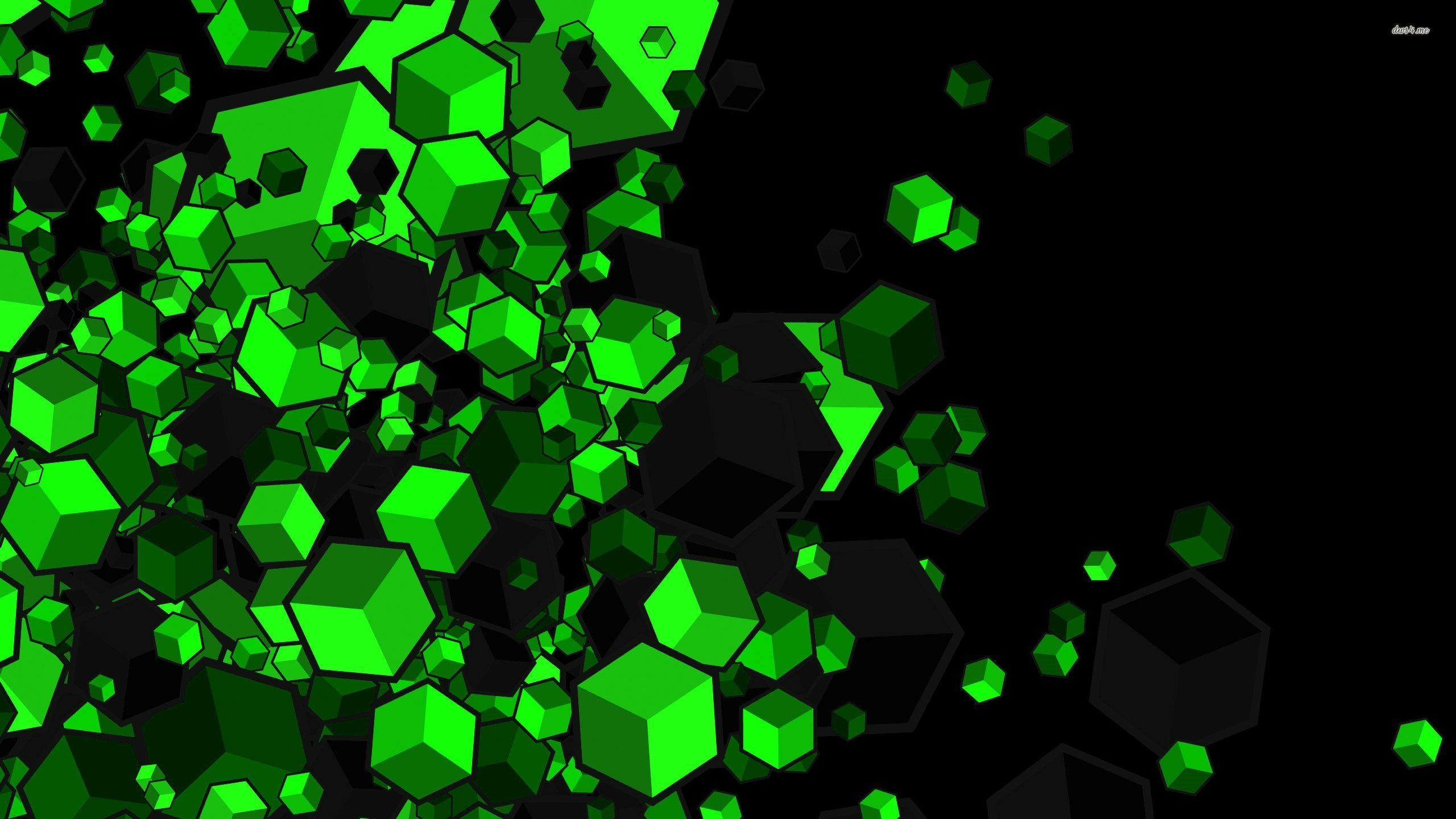 Green Cubes Wallpapers Top Free Green Cubes Backgrounds WallpaperAccess