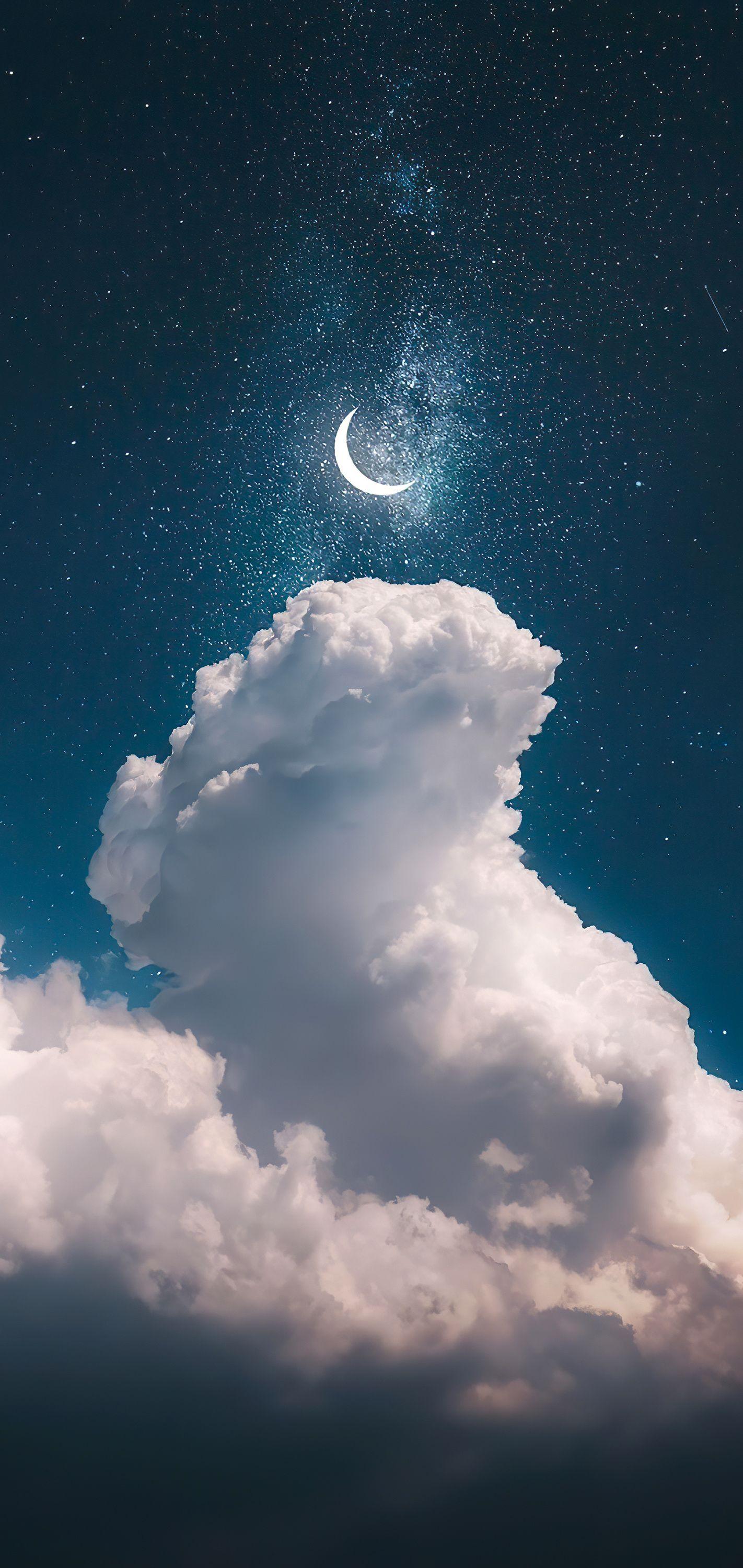 Cloudy Night Sky Wallpapers Top Free Cloudy Night Sky Backgrounds WallpaperAccess