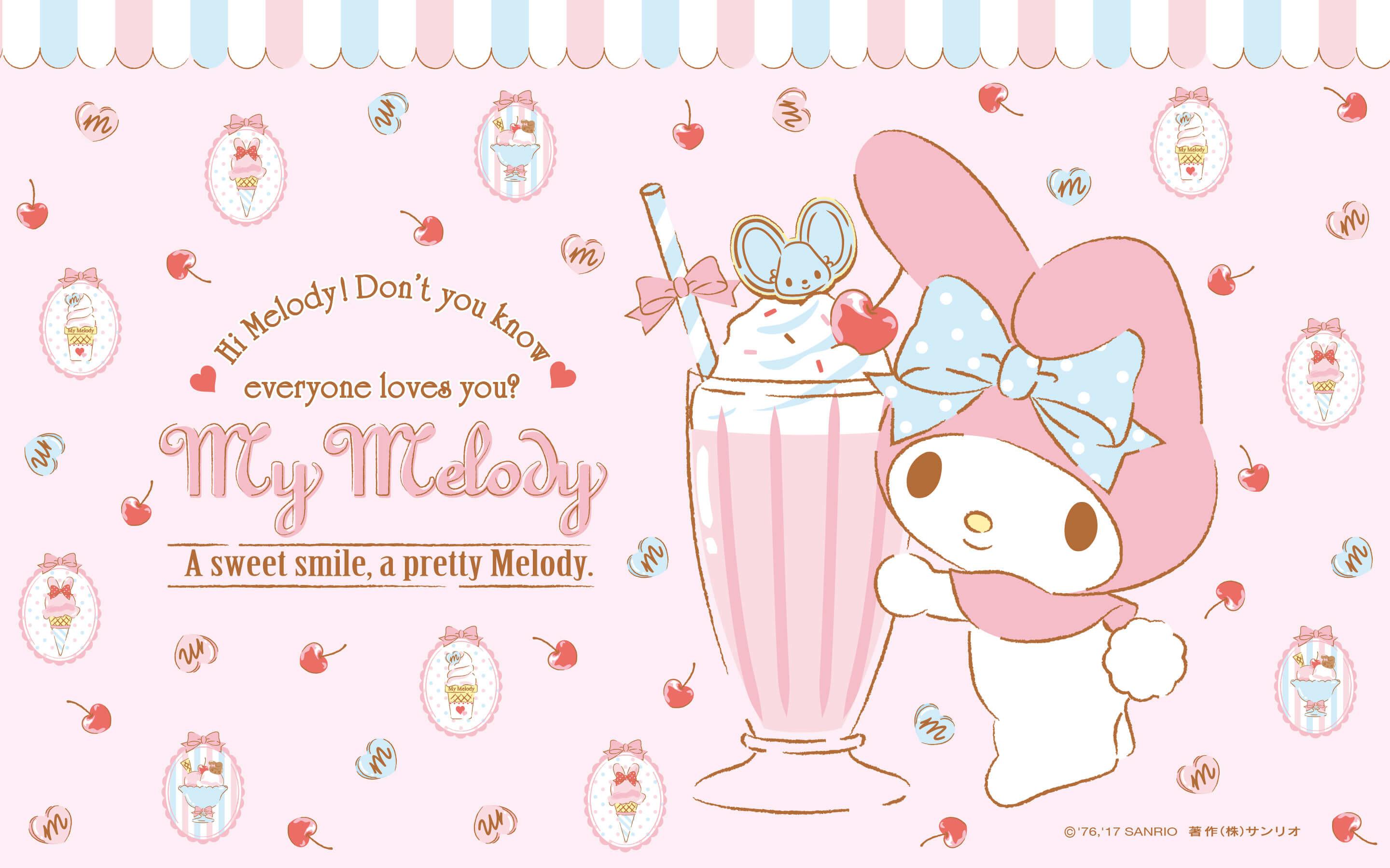 My Melody Laptop Wallpapers Top Free My Melody Laptop Backgrounds