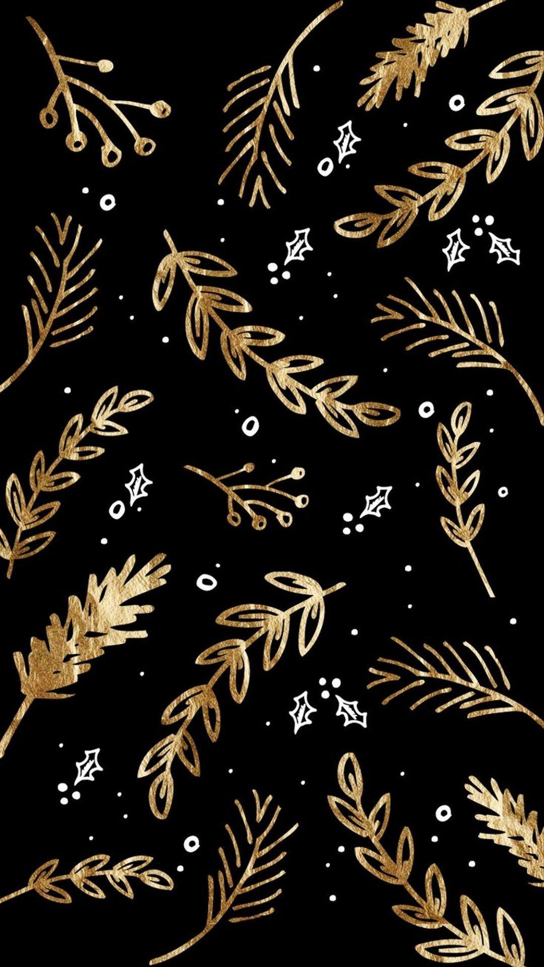 Black and Gold Christmas Wallpapers Top Free Black and Gold Christmas