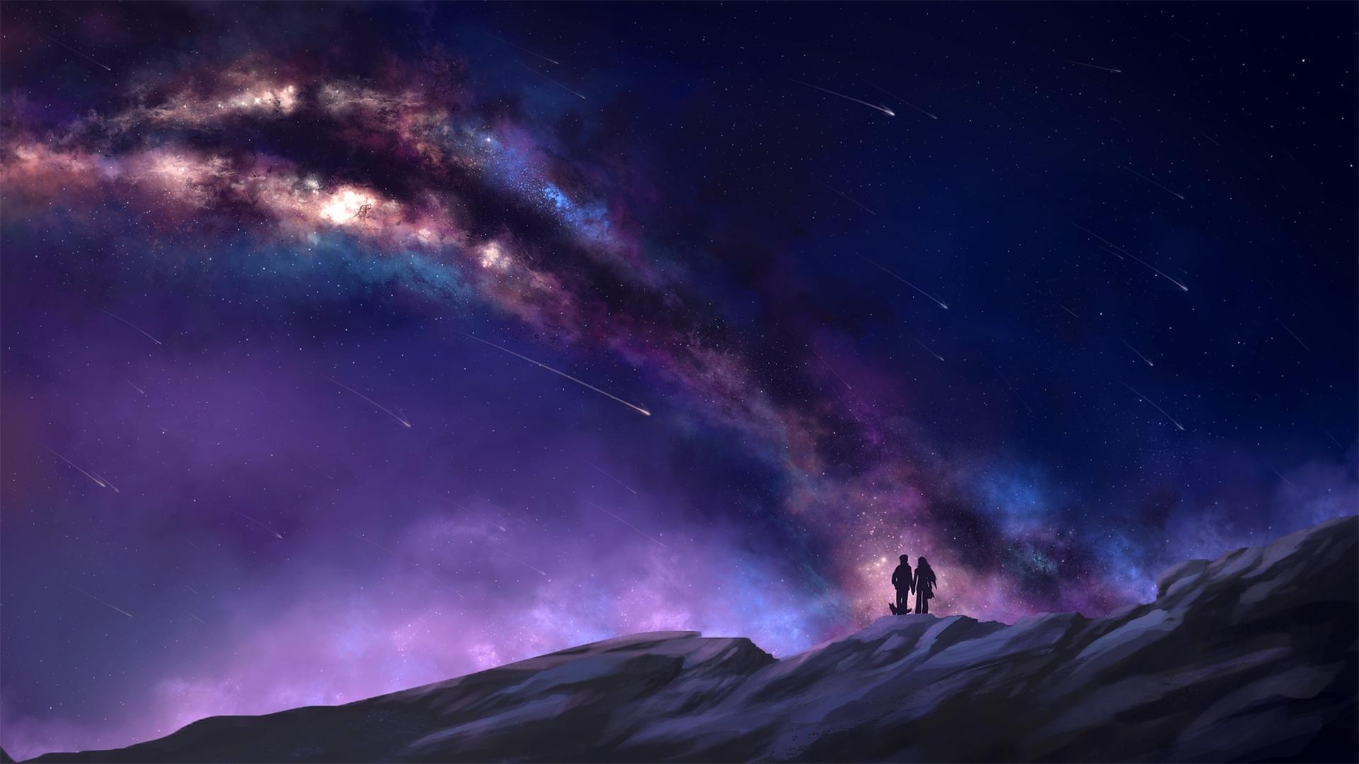 Purple Shooting Stars Wallpapers Top Free Purple Shooting Stars