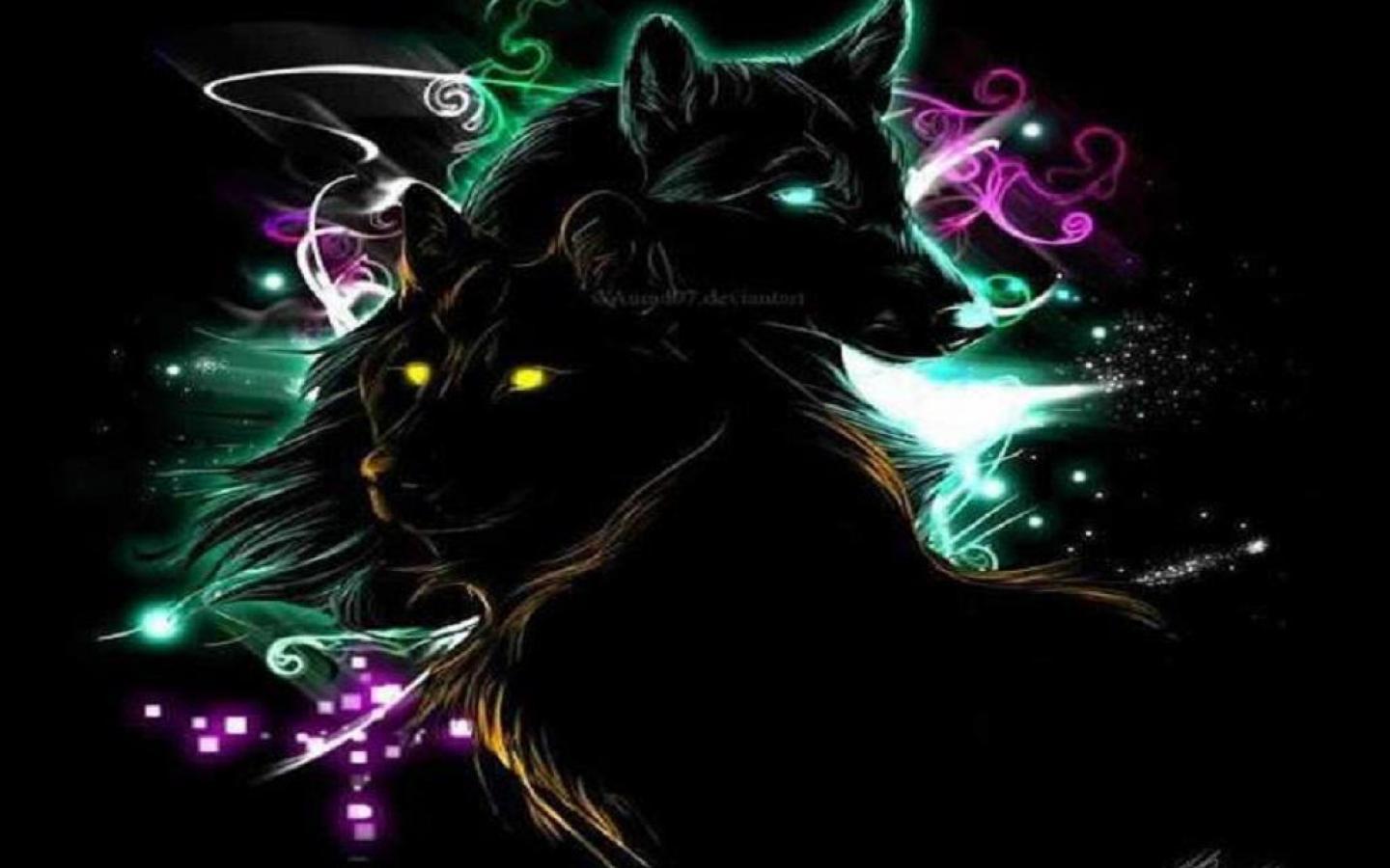 Neon Wolf Wallpapers Top Free Neon Wolf Backgrounds WallpaperAccess
