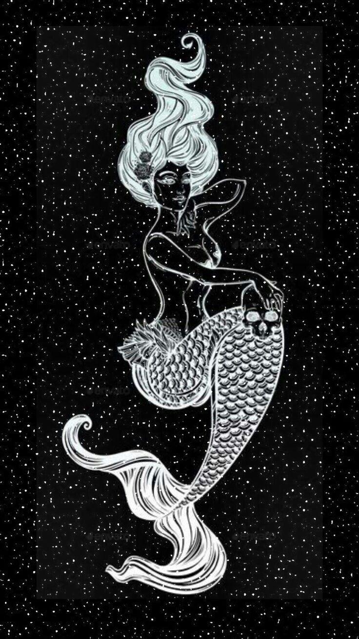 Black Mermaid Wallpapers Top Free Black Mermaid Backgrounds Wallpaperaccess