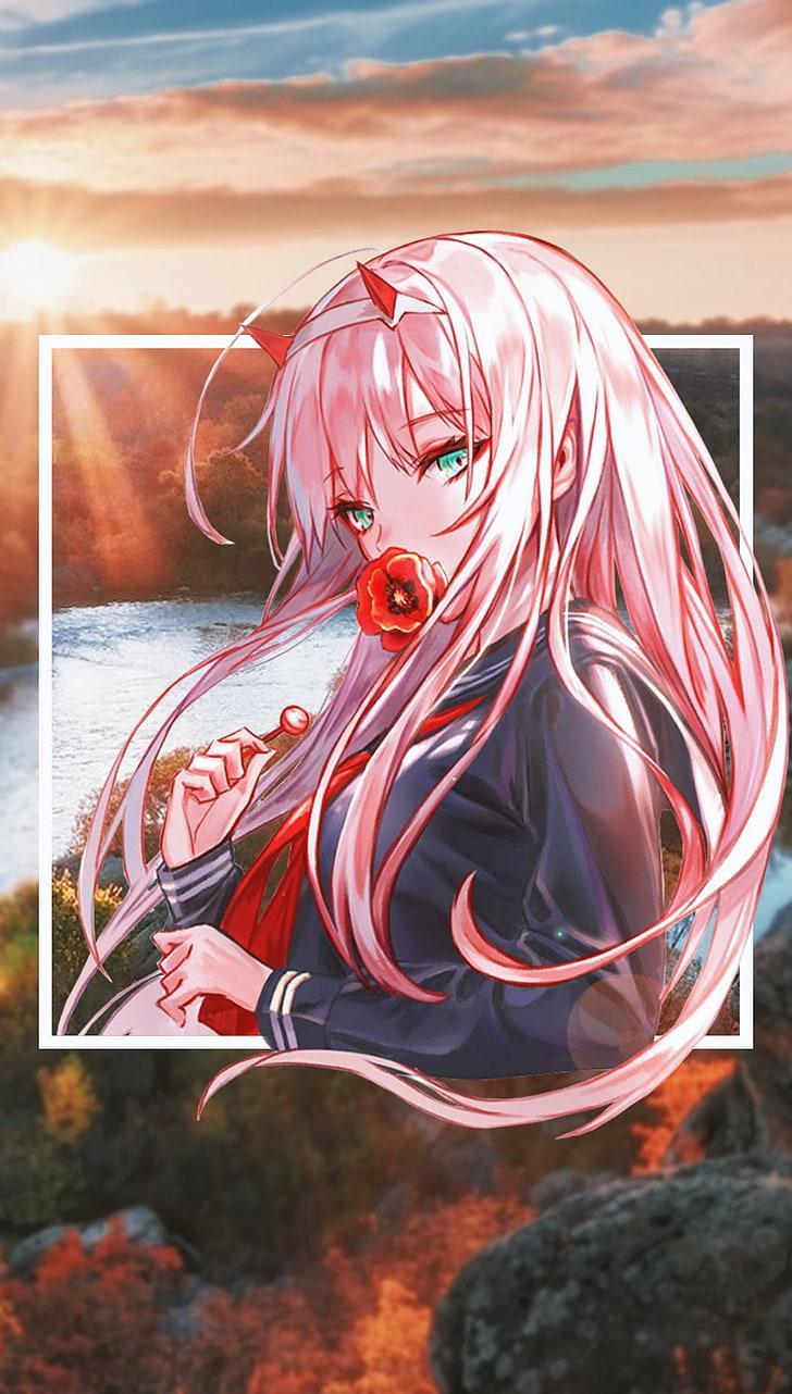 Zero Two iPhone Wallpapers Top Free Zero Two iPhone Backgrounds