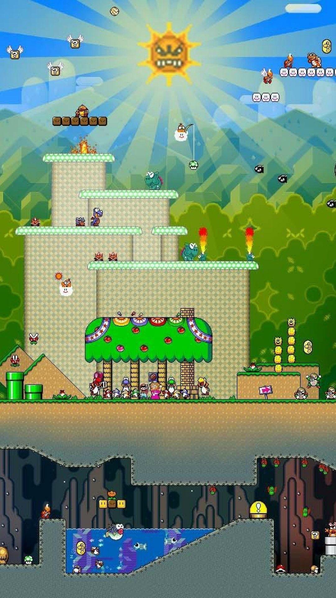 Super Mario World iPhone Wallpapers Top Free Super Mario World iPhone