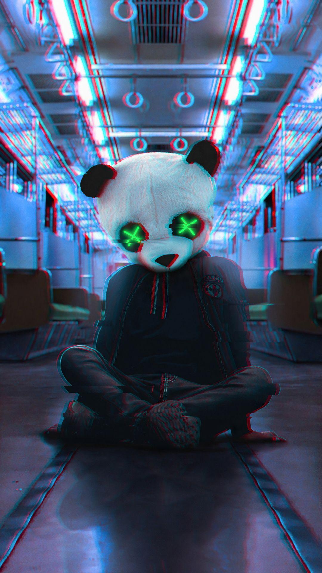 Neon Panda Wallpapers Top Free Neon Panda Backgrounds WallpaperAccess