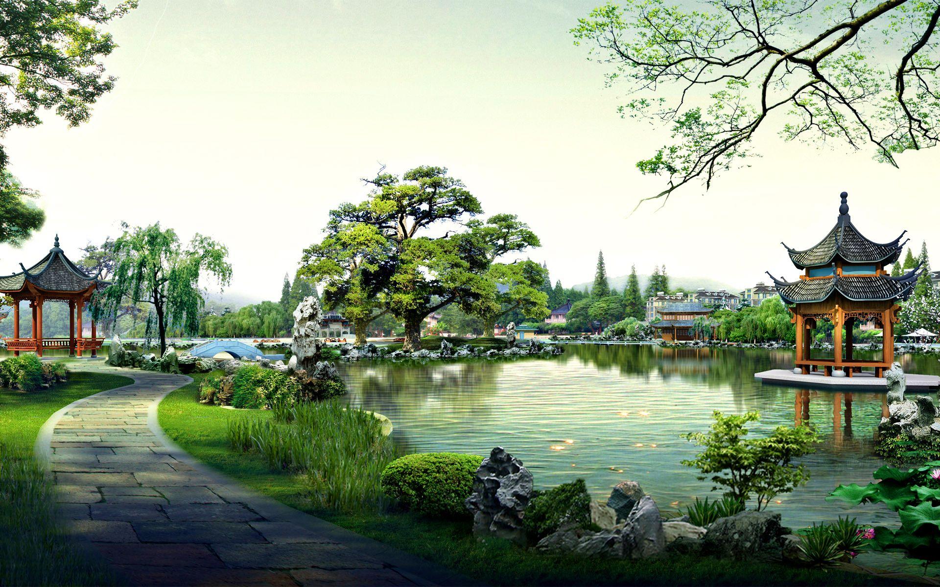 Asian Garden Desktop Wallpapers Top Free Asian Garden Desktop