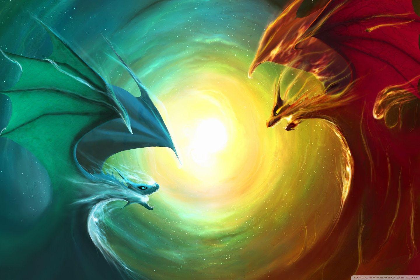 Fire and Ice Dragon Wallpapers Top Free Fire and Ice Dragon